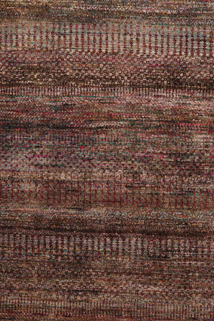 Modern Textural Striped Rug