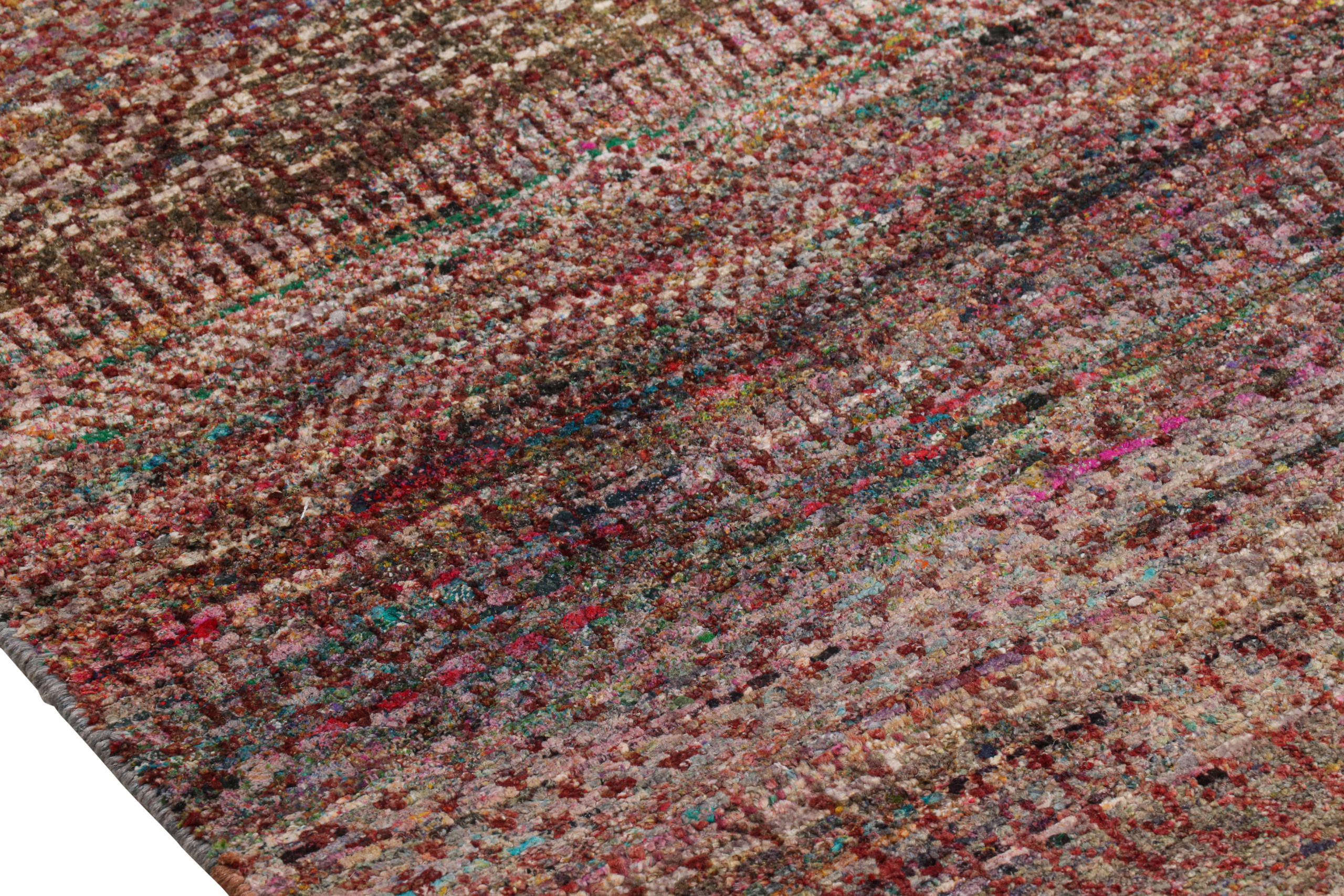 Modern Textural Striped Rug