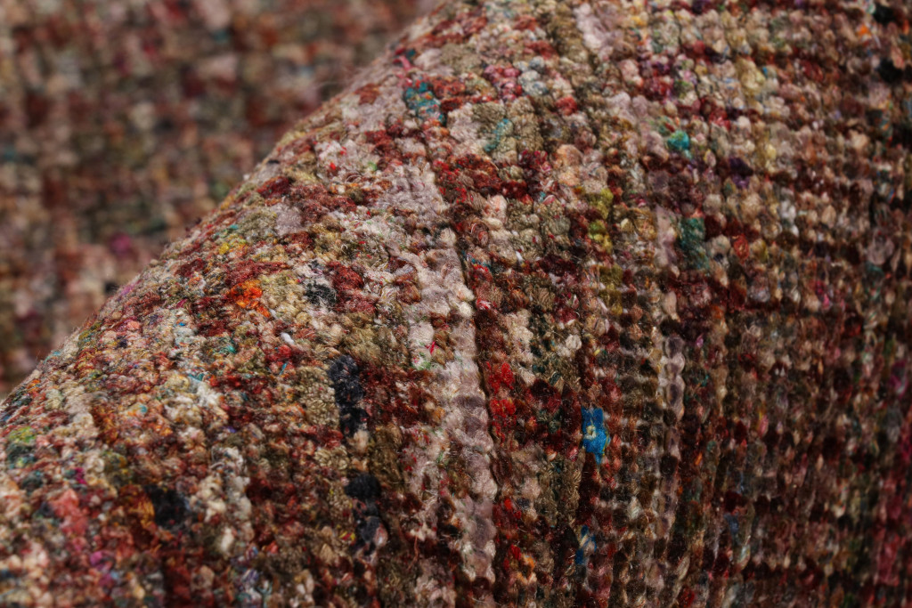 Modern Textural Striped Rug