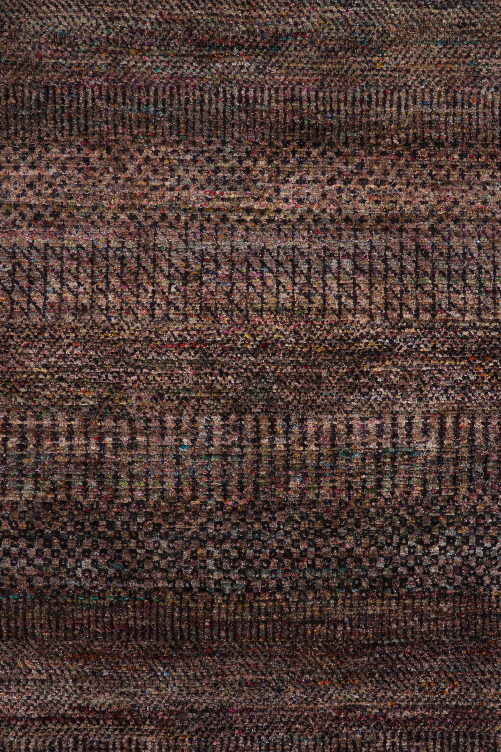 Modern Textural Striped Rug