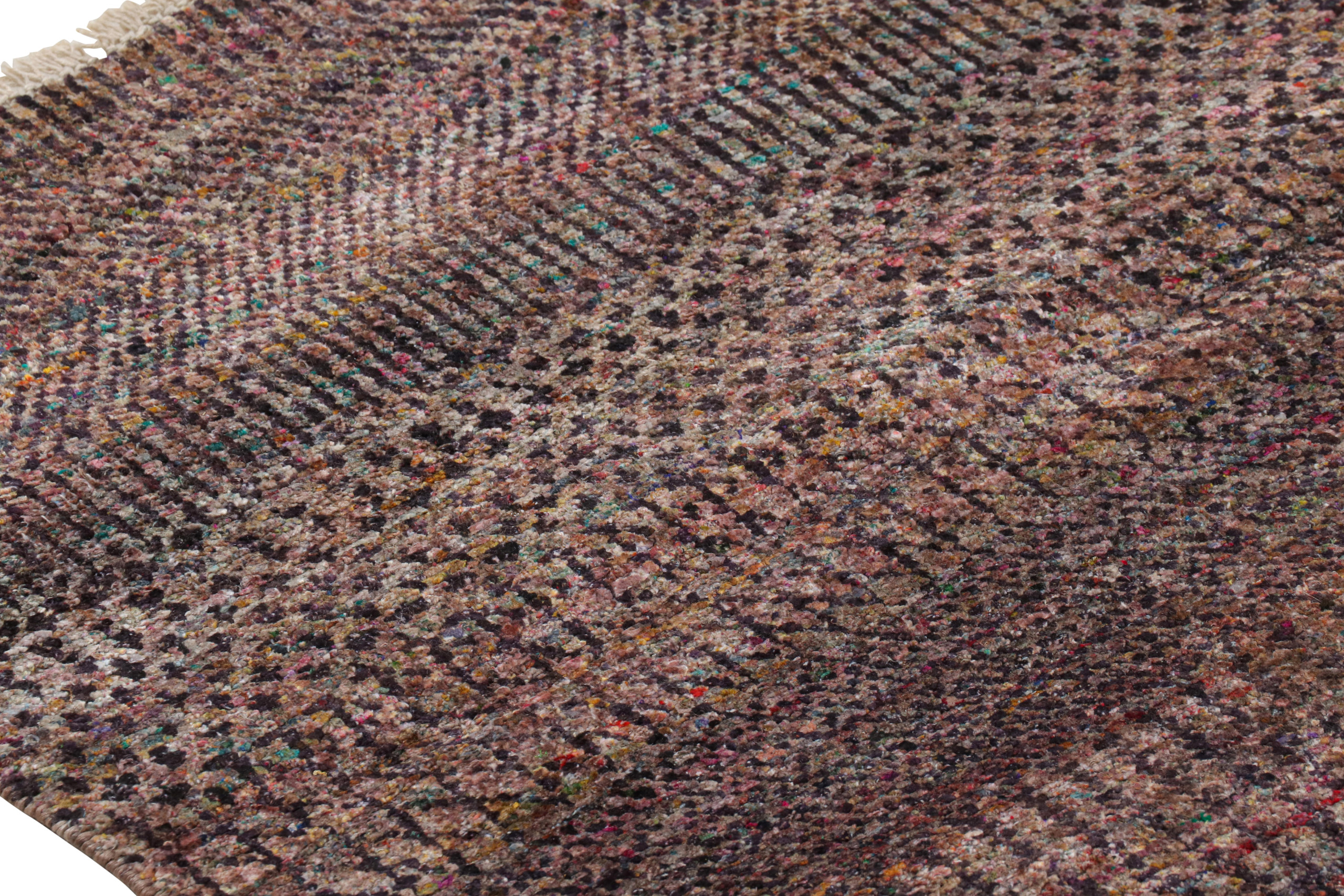 Modern Textural Striped Rug