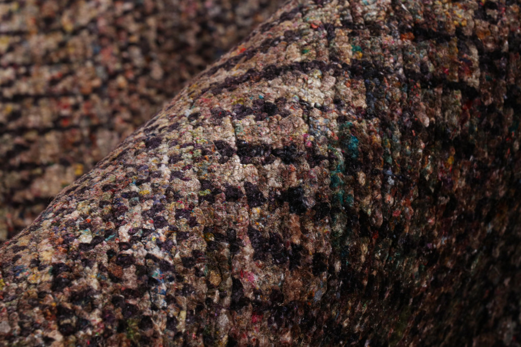 Modern Textural Striped Rug