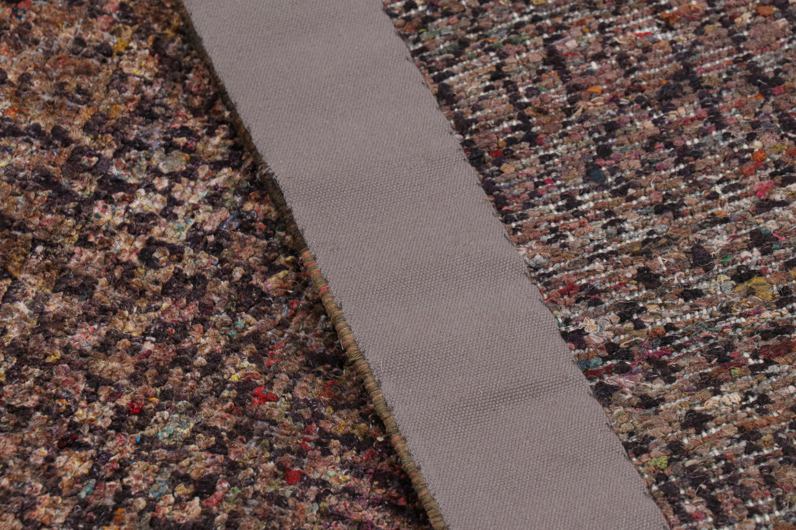 Modern Textural Striped Rug