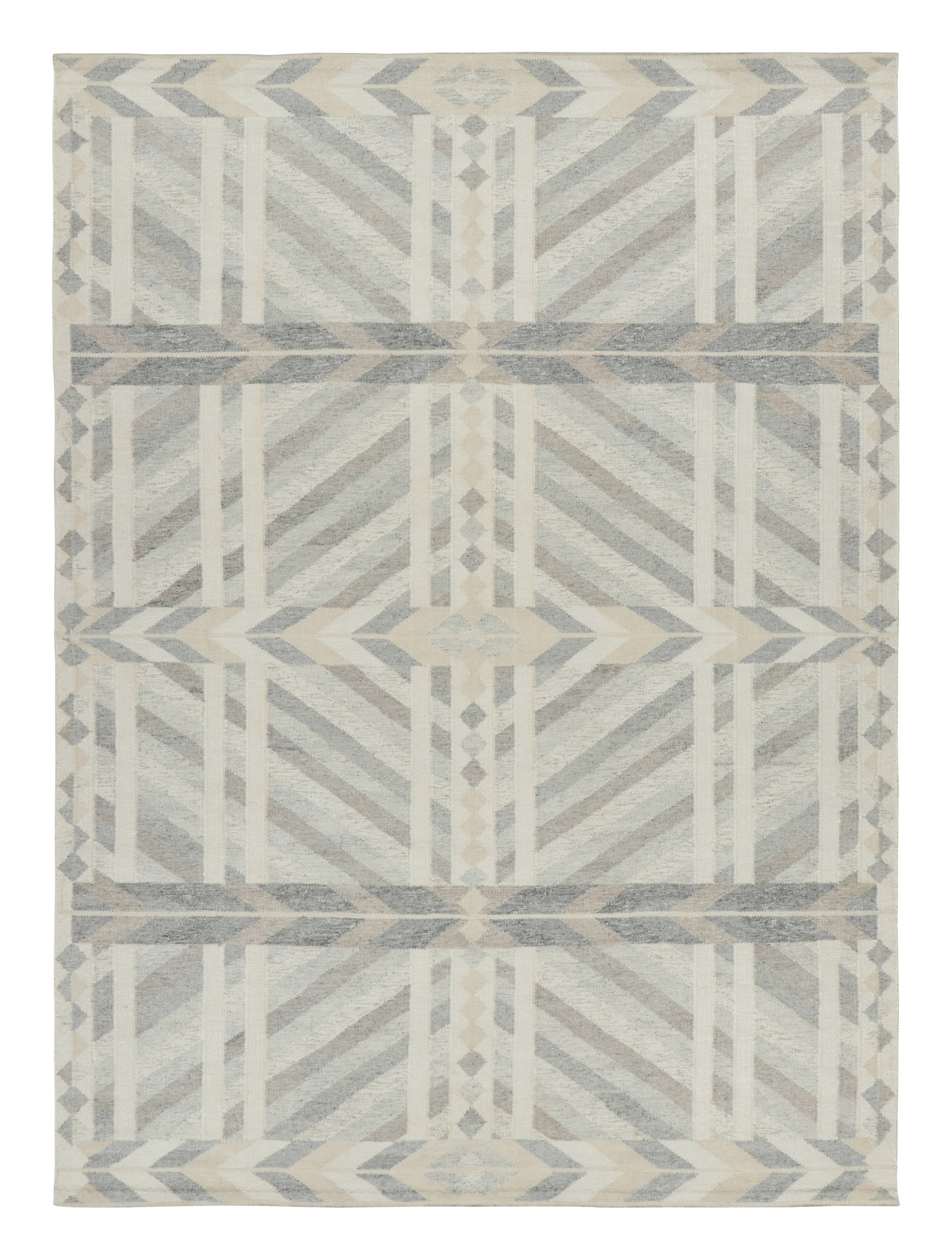 Scandinavian Rug with Geometric Patterns