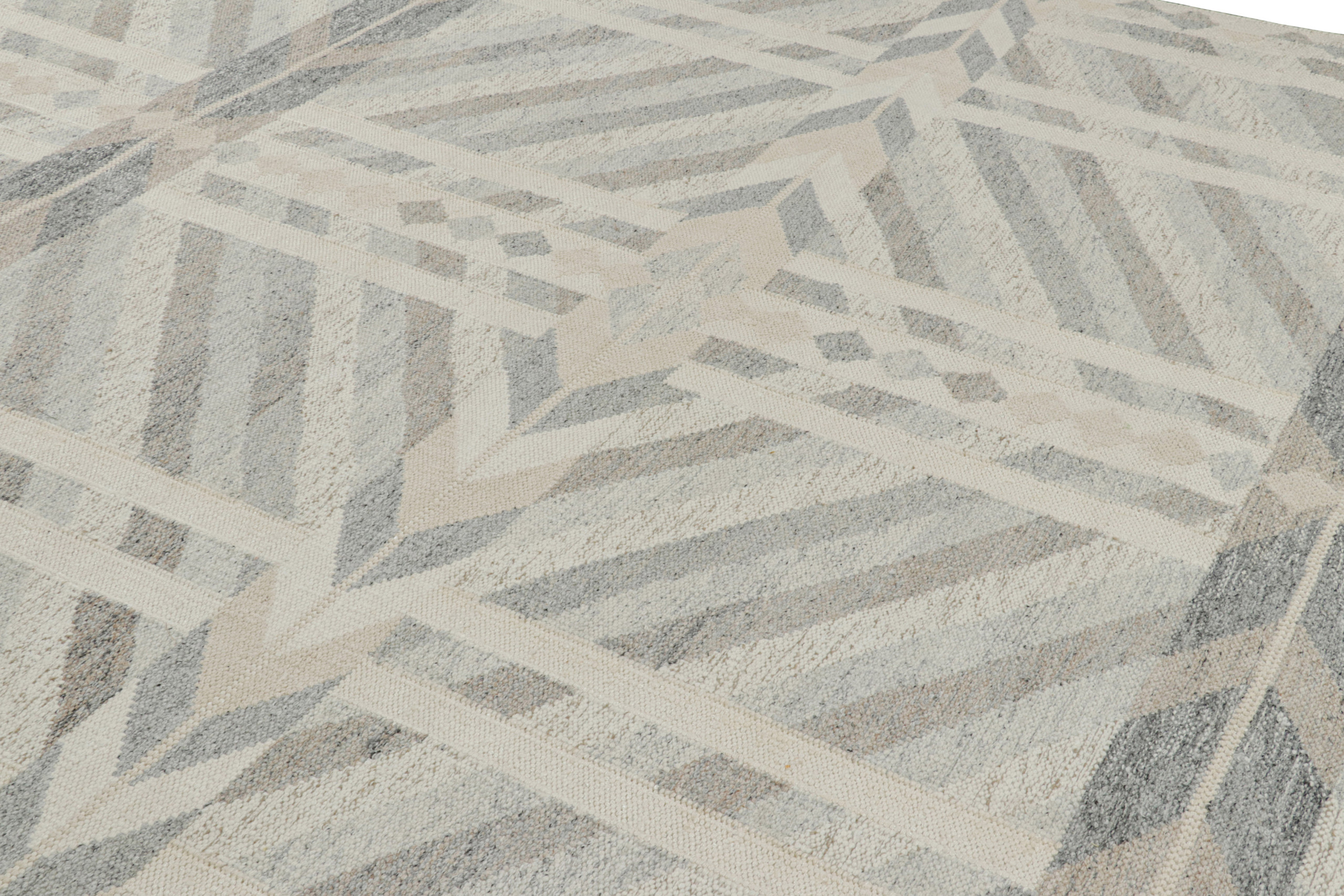 Scandinavian Rug with Geometric Patterns