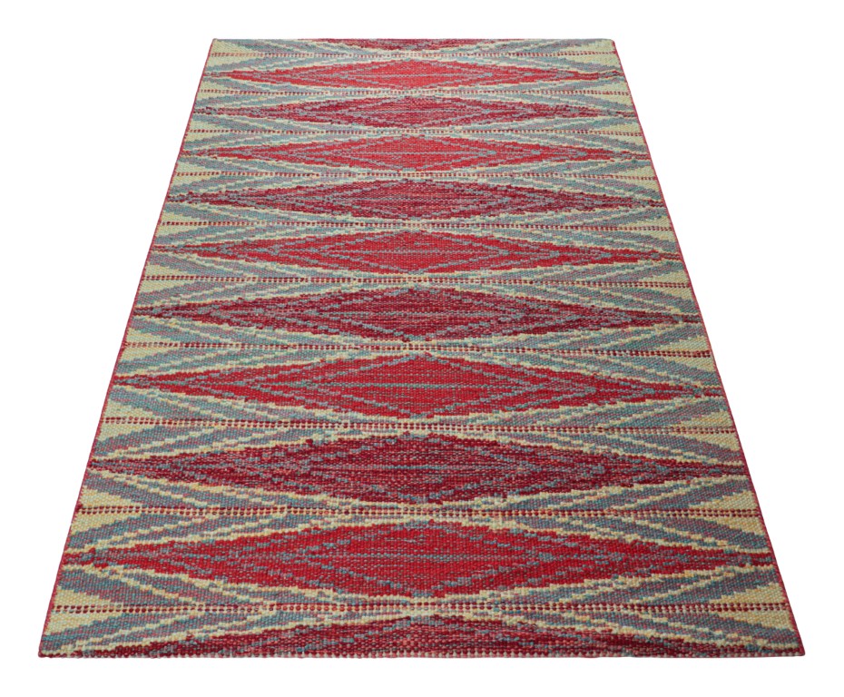 Scandinavian Rug with Geometric Patterns