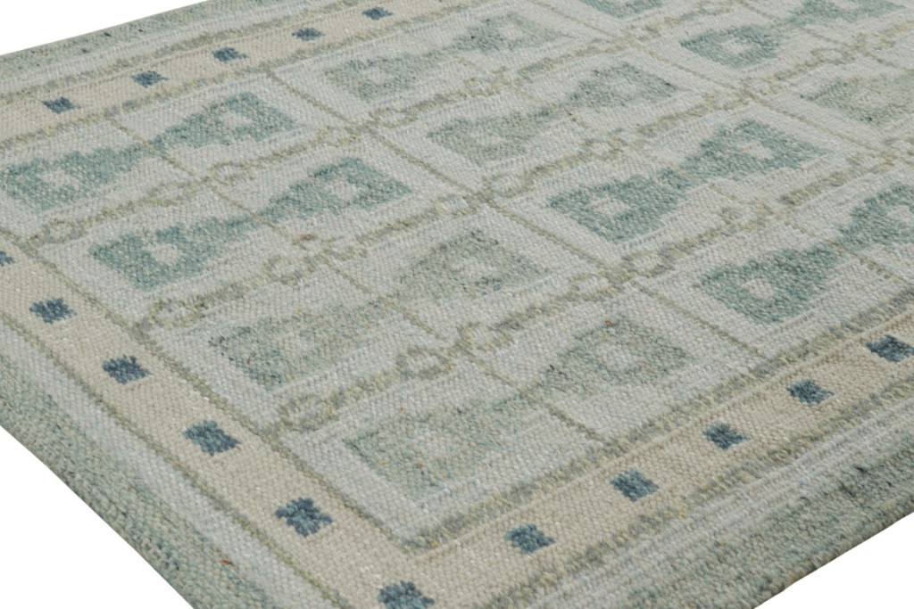 Scandinavian Rug with Hourglass Geometric Patterns