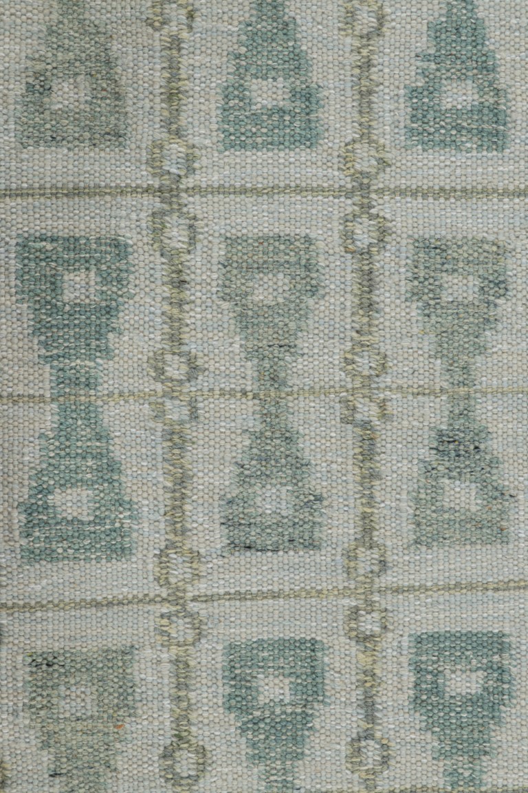 Scandinavian Rug with Hourglass Geometric Patterns