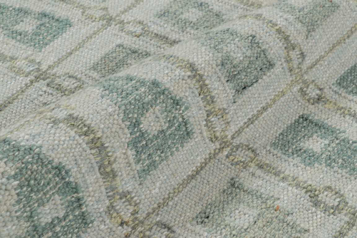 Scandinavian Rug with Hourglass Geometric Patterns