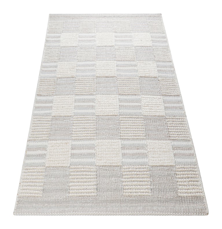 Scandinavian Rug with Geometric Patterns