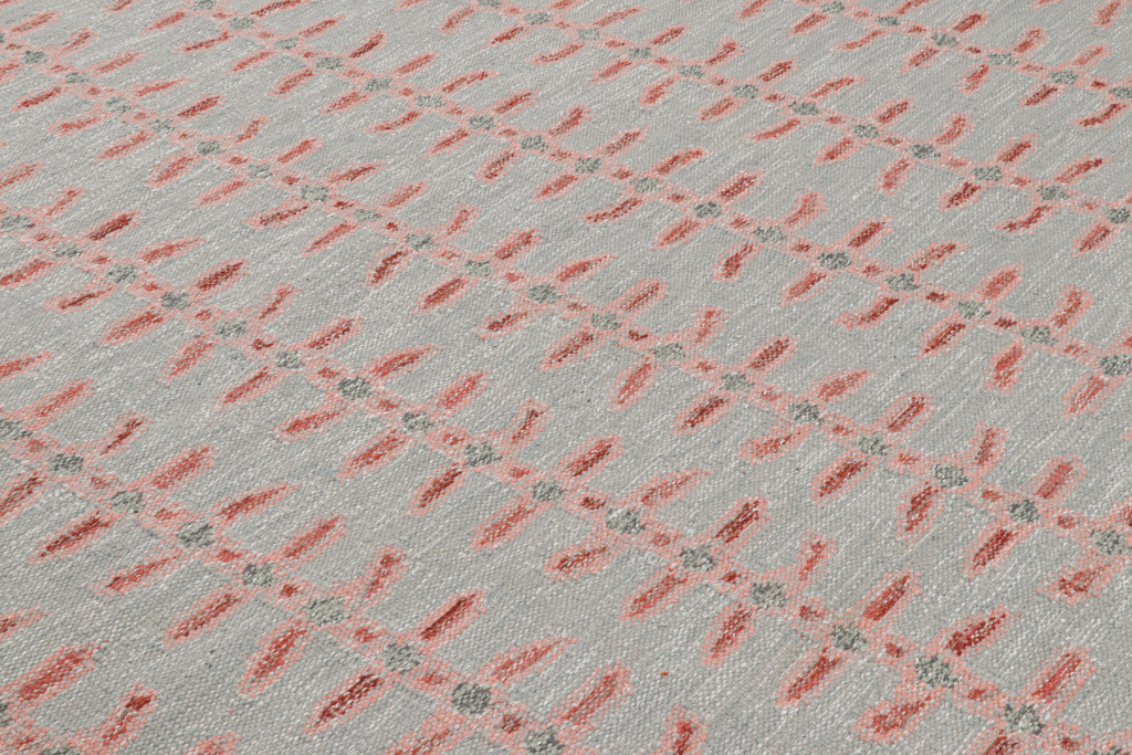 Scandinavian Rug with Floral Patterns