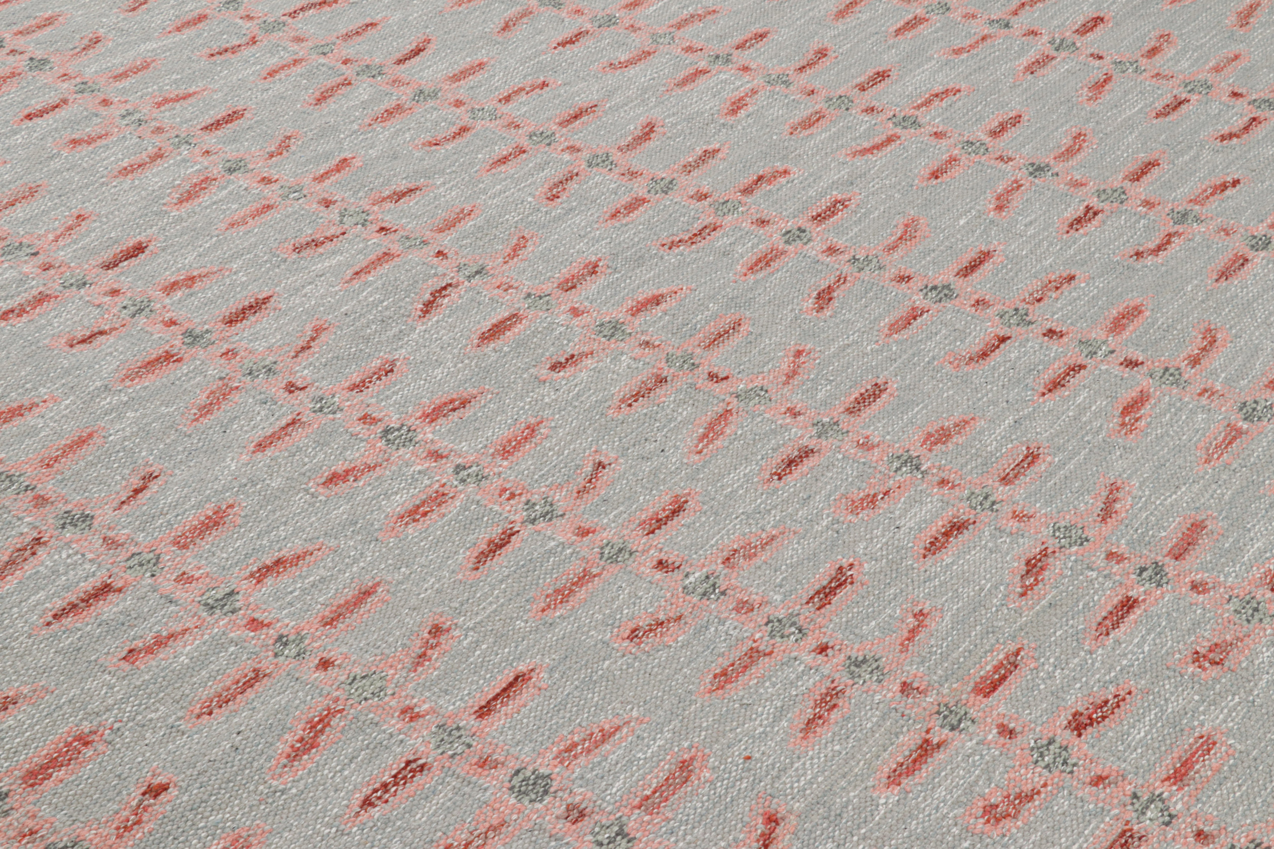 Scandinavian Rug with Floral Patterns