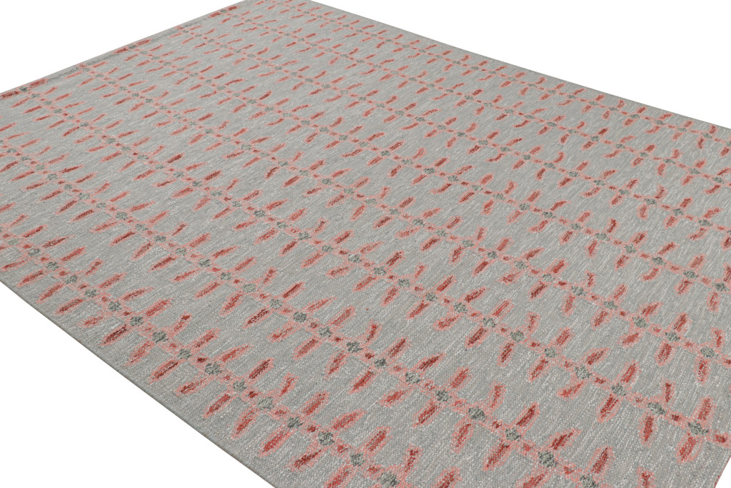 Scandinavian Rug with Floral Patterns