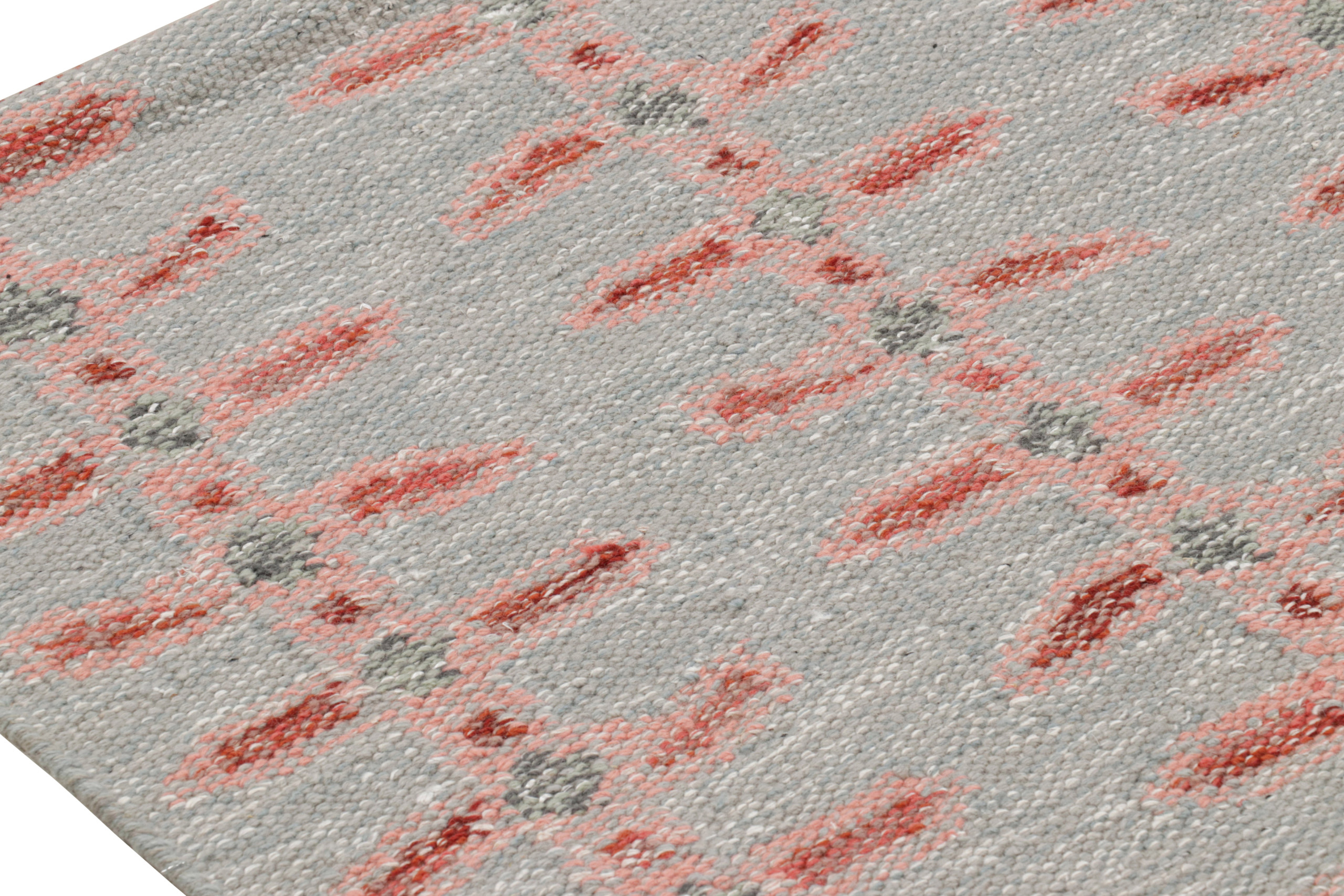 Scandinavian Rug with Floral Patterns