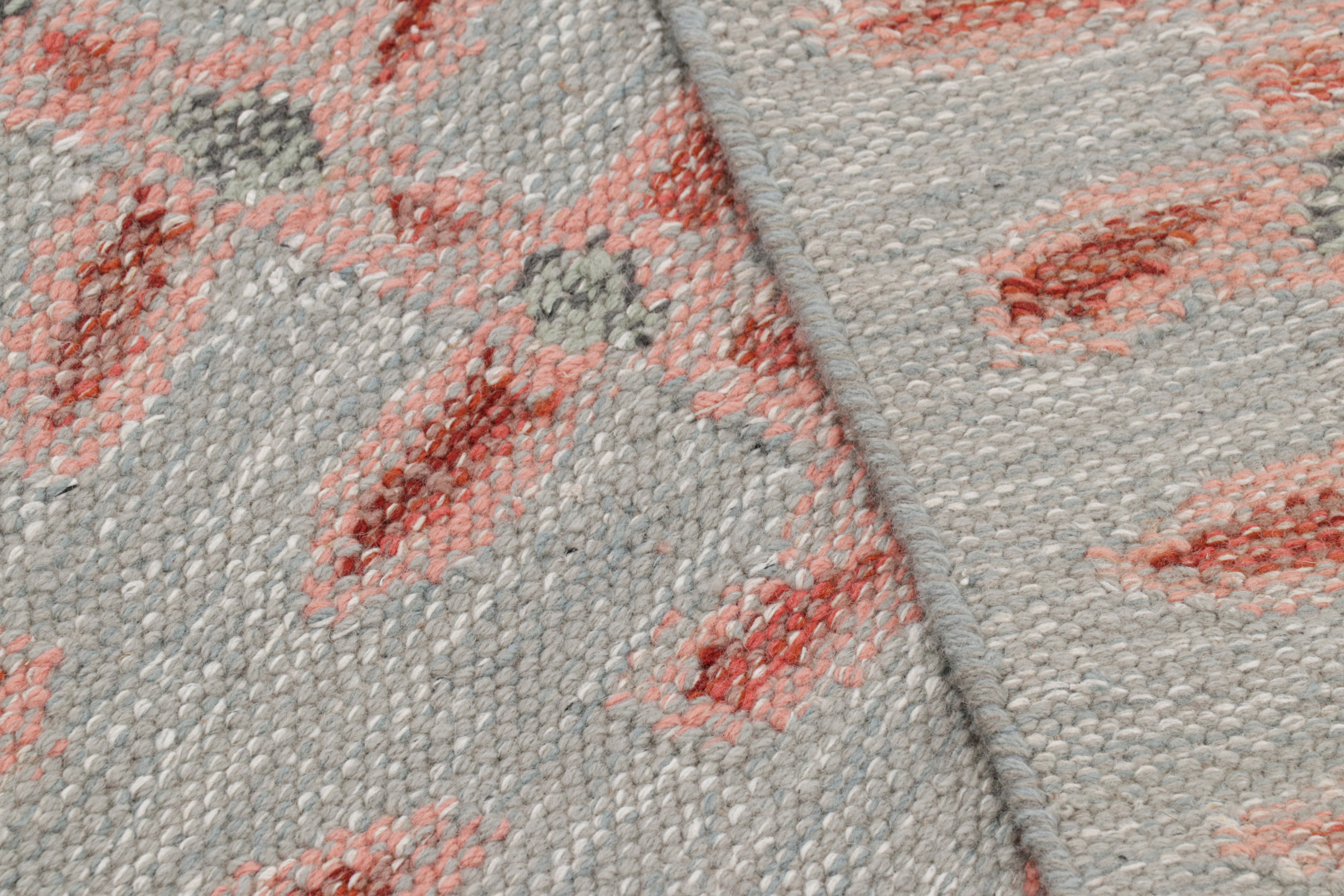 Scandinavian Rug with Floral Patterns
