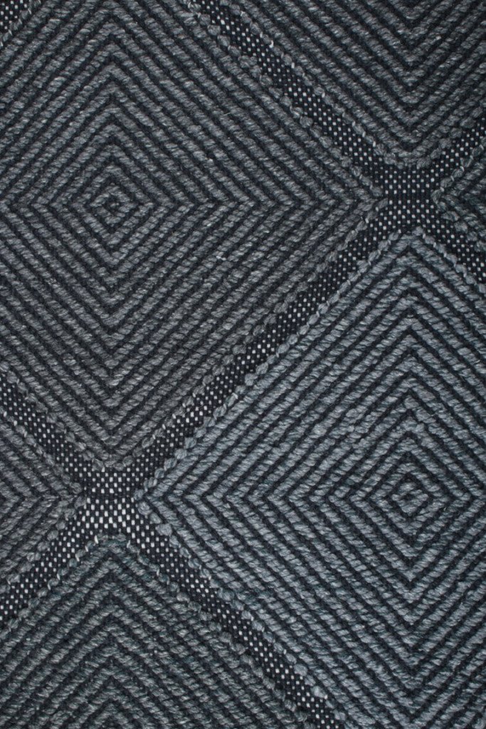 Scandinavian Rug with Diamond Patterns