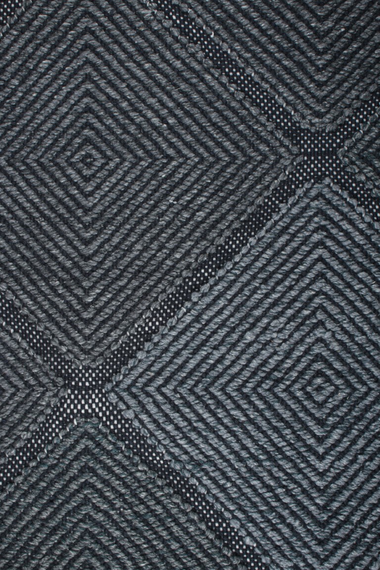 Scandinavian Rug with Diamond Patterns