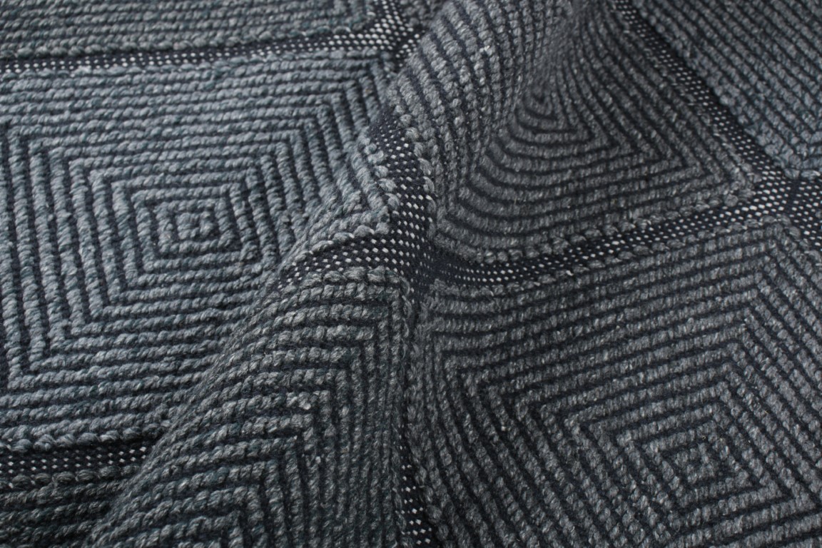 Scandinavian Rug with Diamond Patterns
