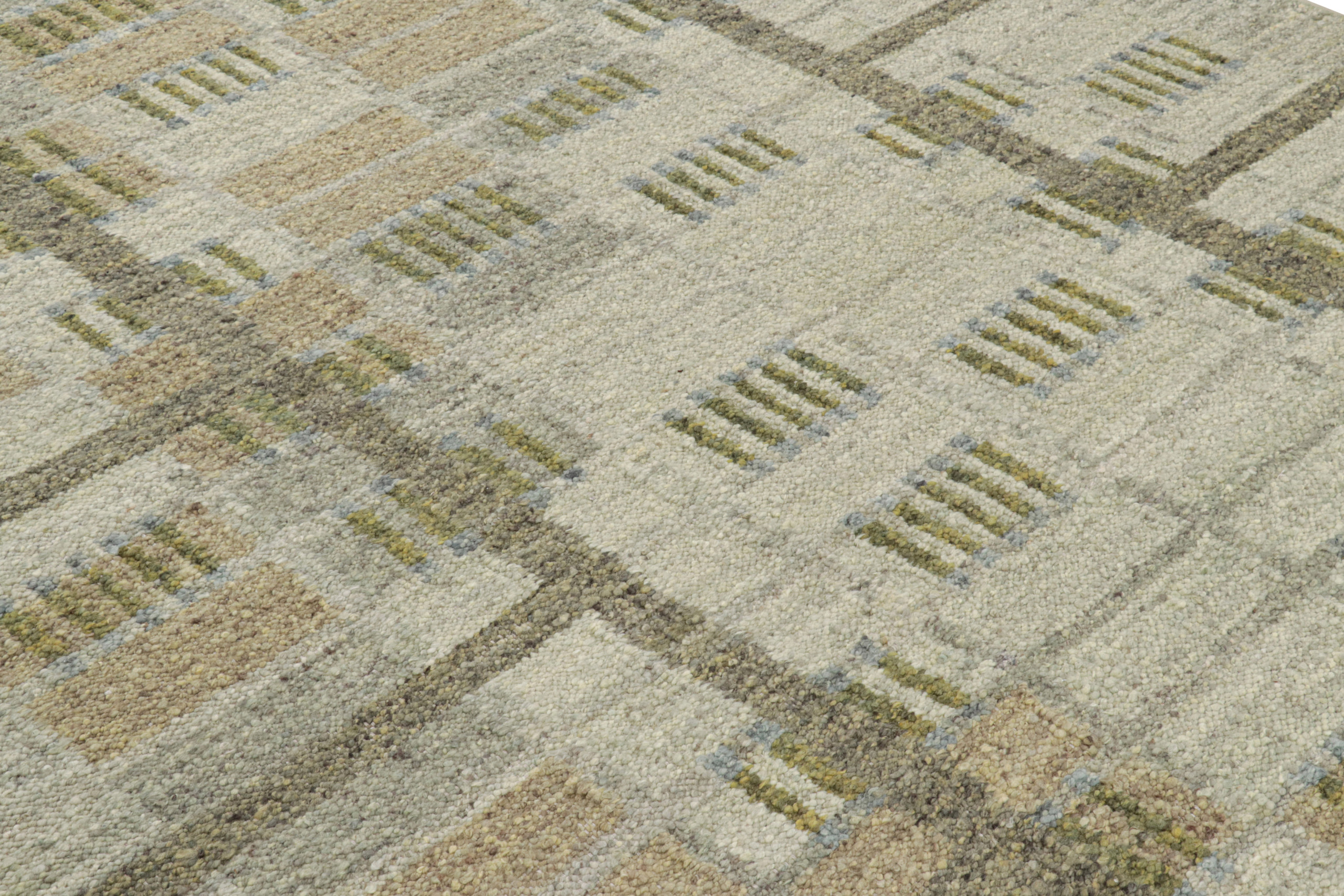Scandinavian Rug with Geometric Patterns