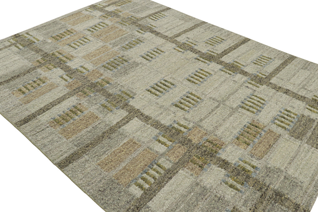 Scandinavian Rug with Geometric Patterns