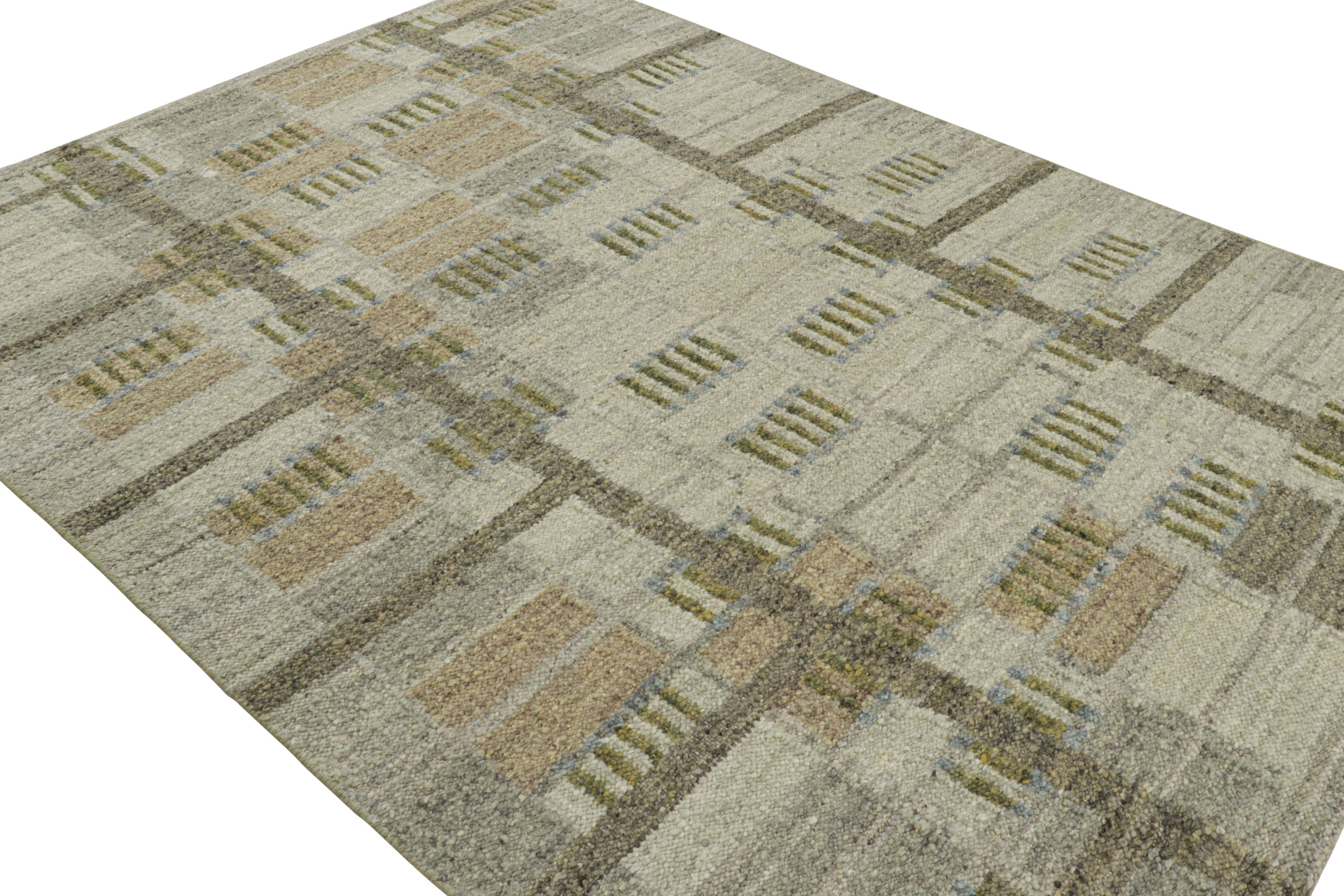 Scandinavian Rug with Geometric Patterns