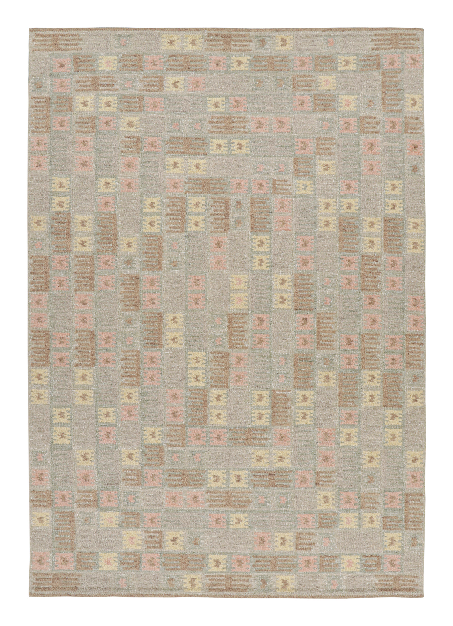 Scandinavian Rug with Geometric Patterns
