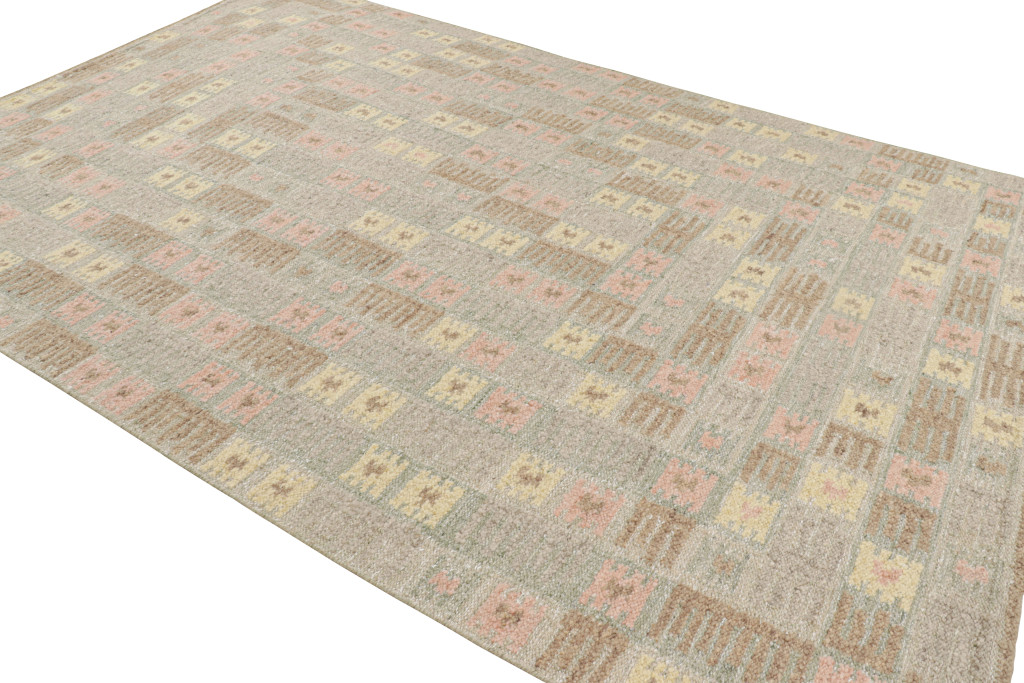 Scandinavian Rug with Geometric Patterns