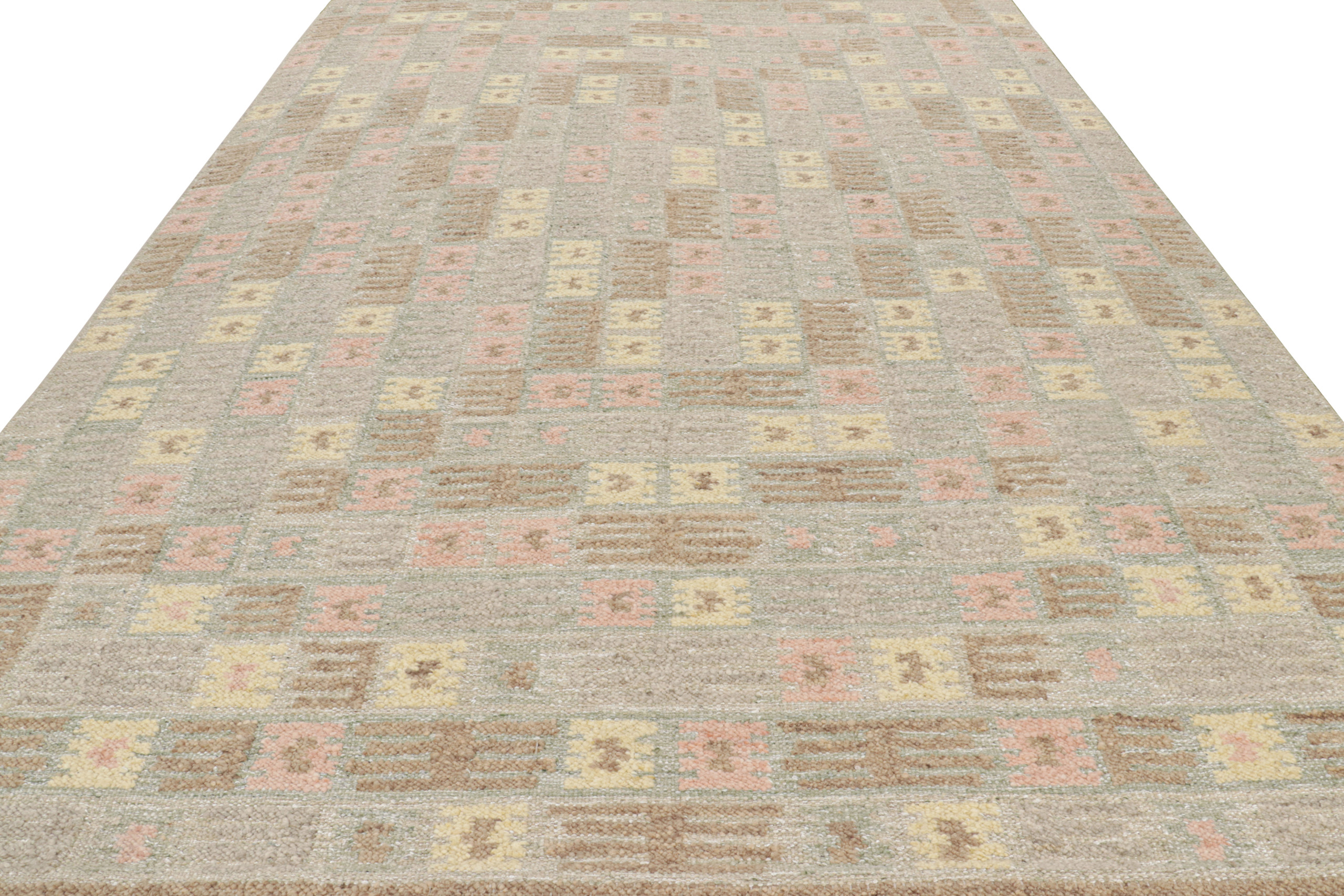 Scandinavian Rug with Geometric Patterns