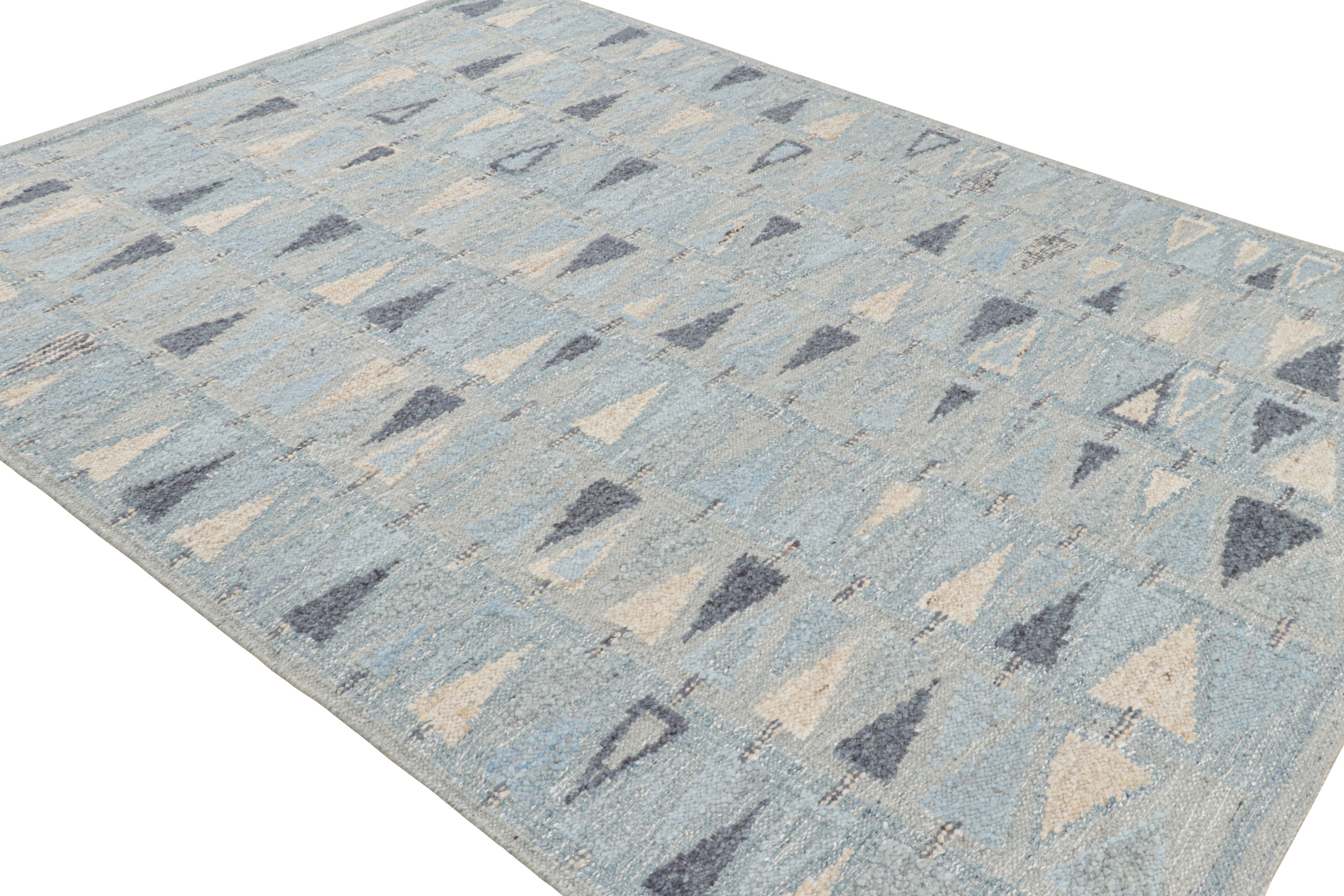Scandinavian Rug with Geometric Patterns
