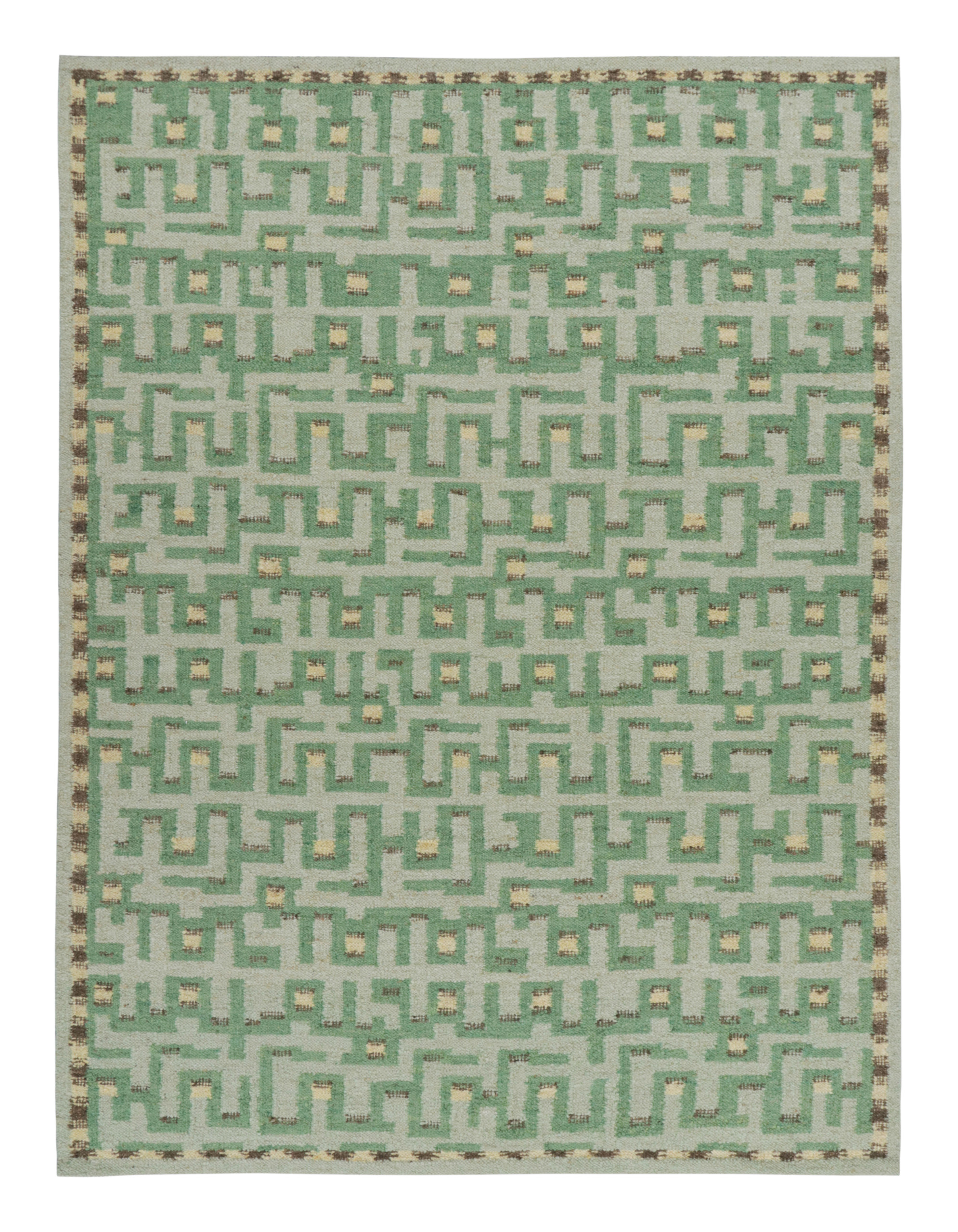 Scandinavian Rug with Geometric Patterns