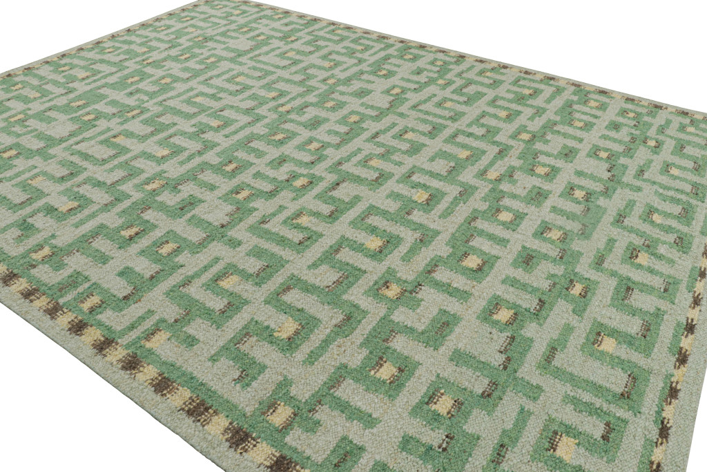 Scandinavian Rug with Geometric Patterns