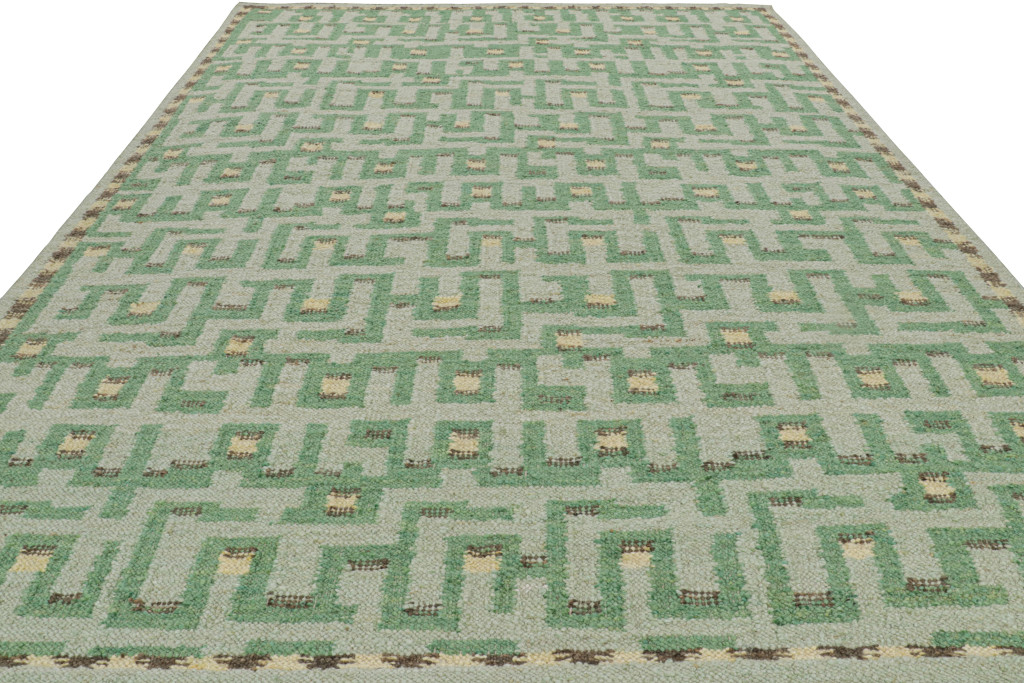 Scandinavian Rug with Geometric Patterns