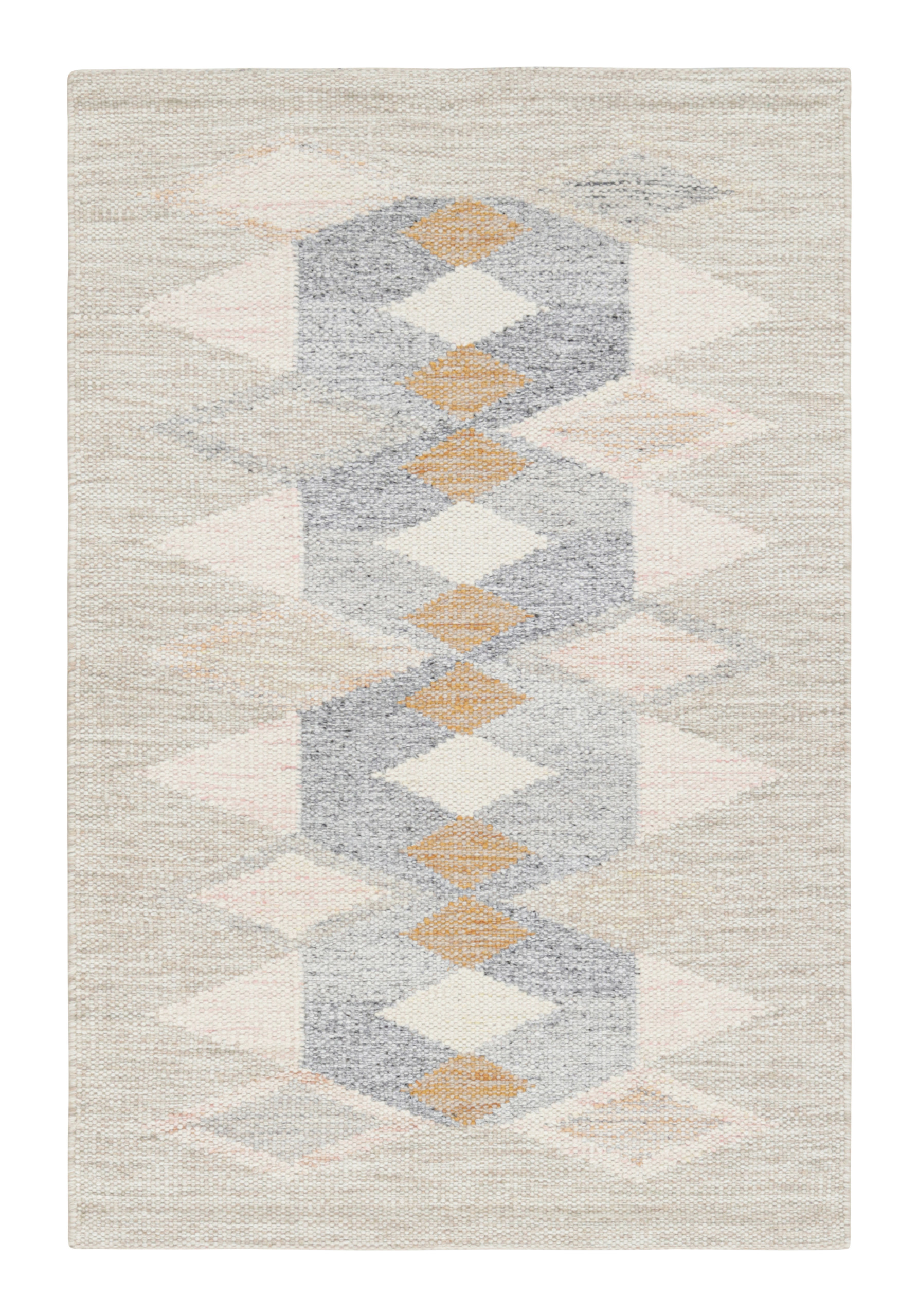 Scandinavian Rug with Geometric Patterns