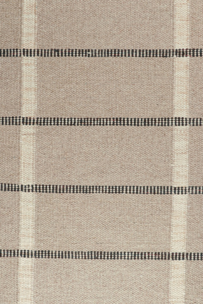 Scandinavian Custom Rug with Geometric Stripes