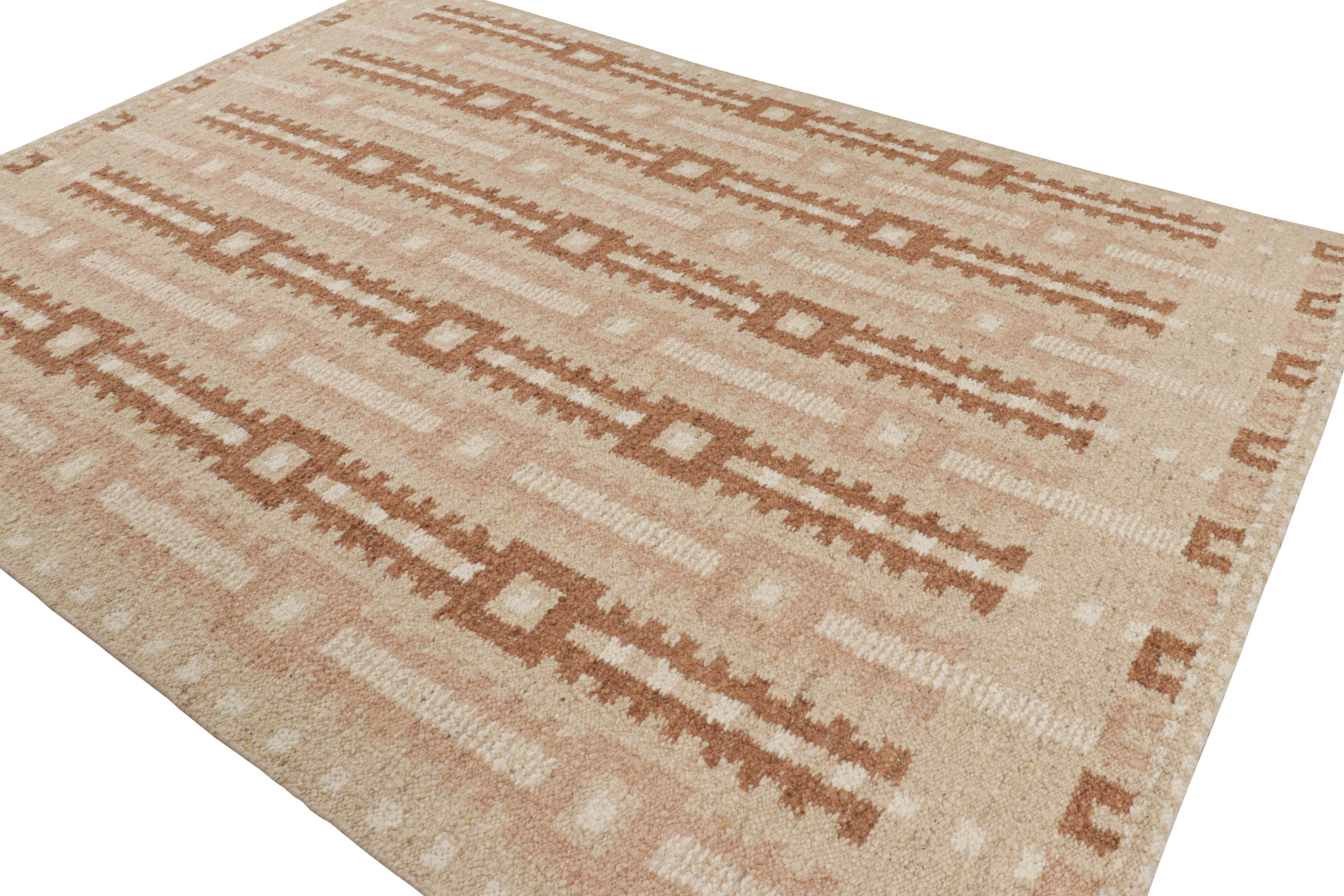 Scandinavian Rug with Geometric Patterns