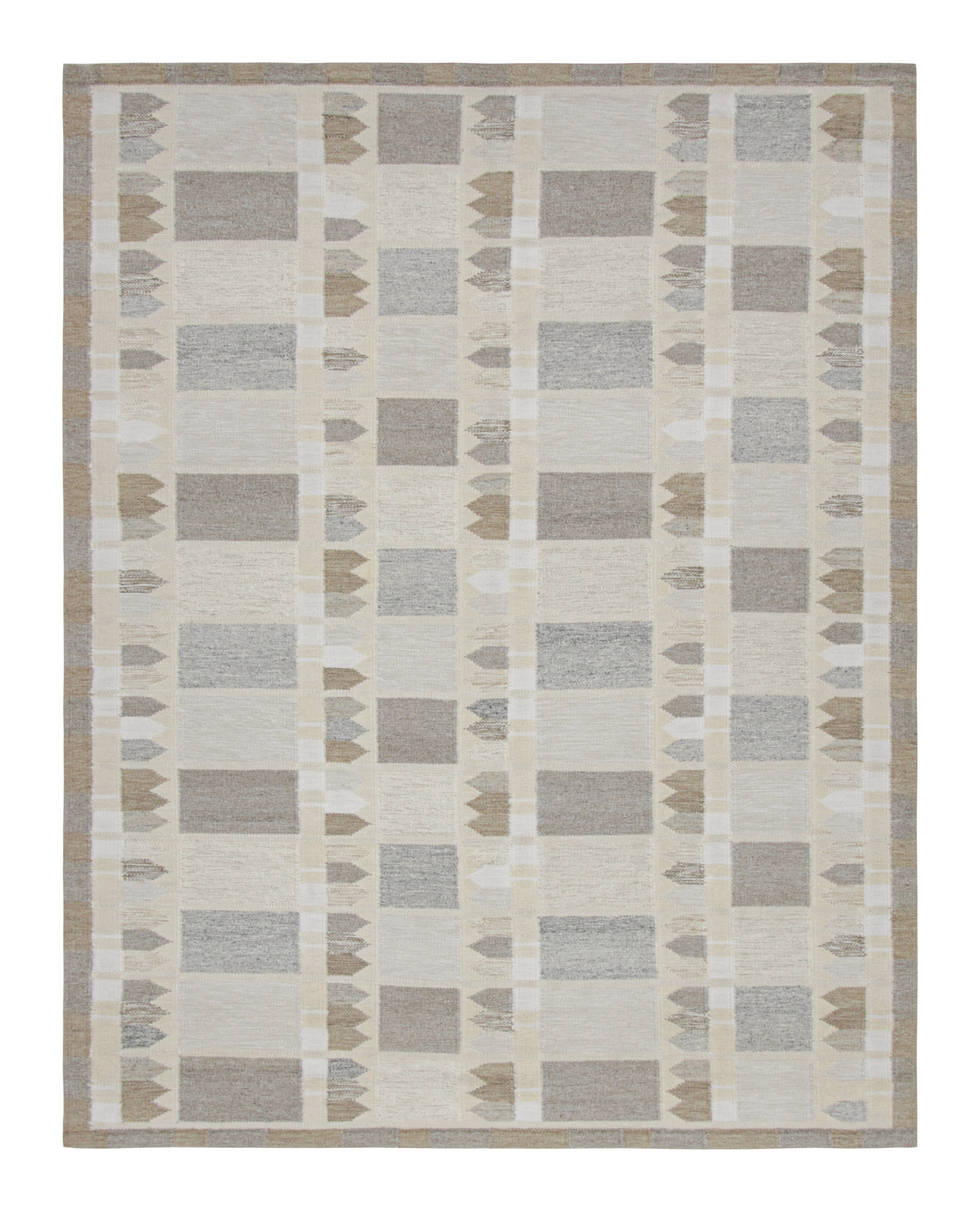 Scandinavian Rug with Geometric Patterns