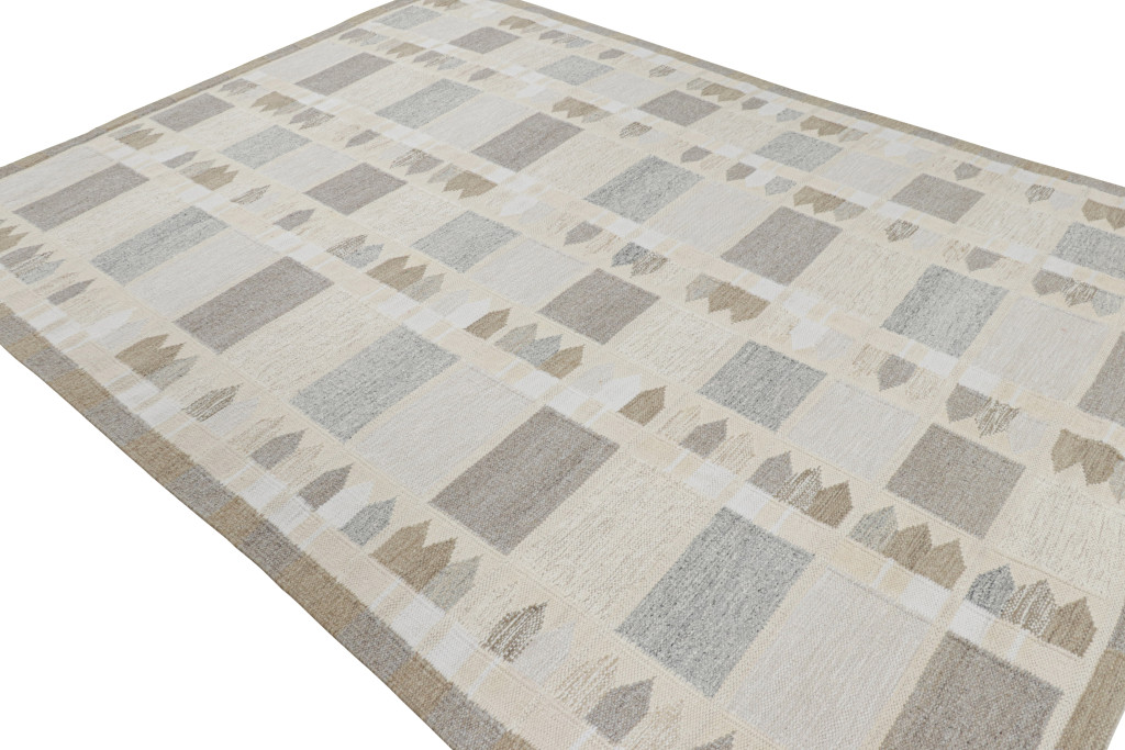 Scandinavian Rug with Geometric Patterns