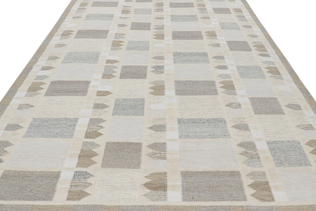 Scandinavian Rug with Geometric Patterns
