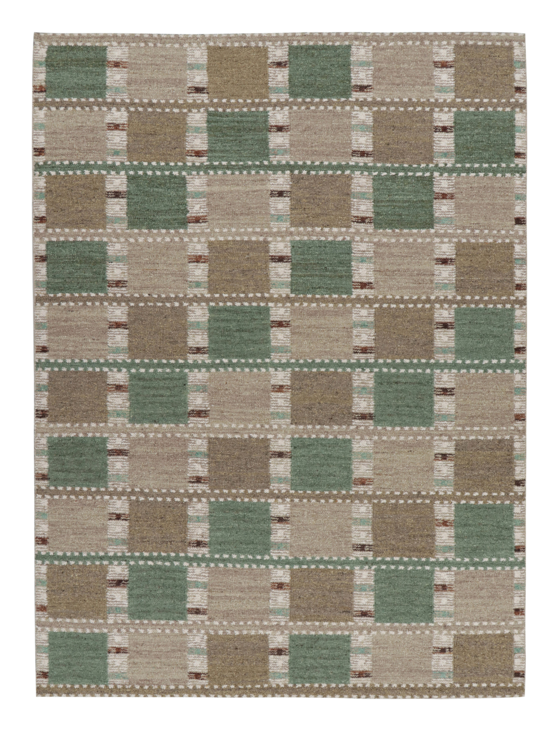Scandinavian Rug with Geometric Patterns