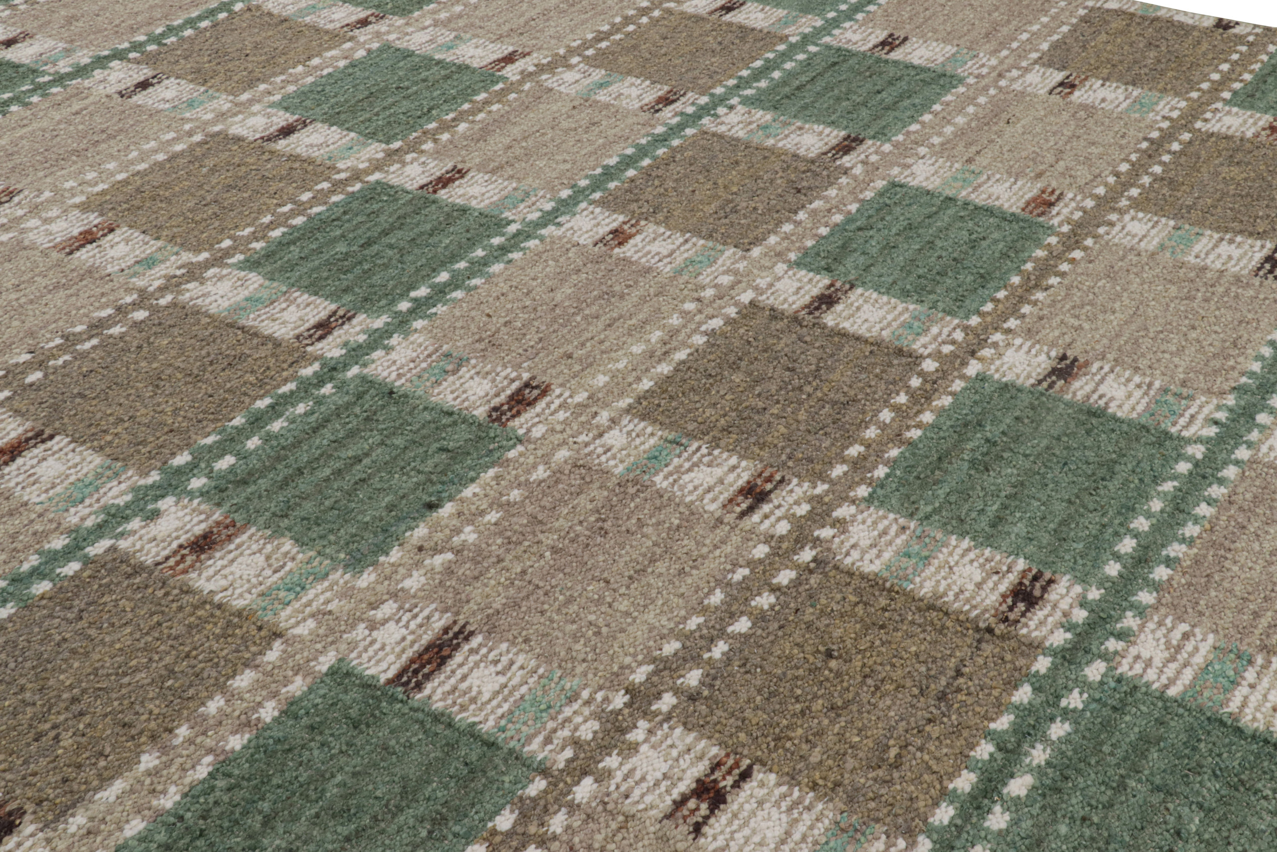 Scandinavian Rug with Geometric Patterns