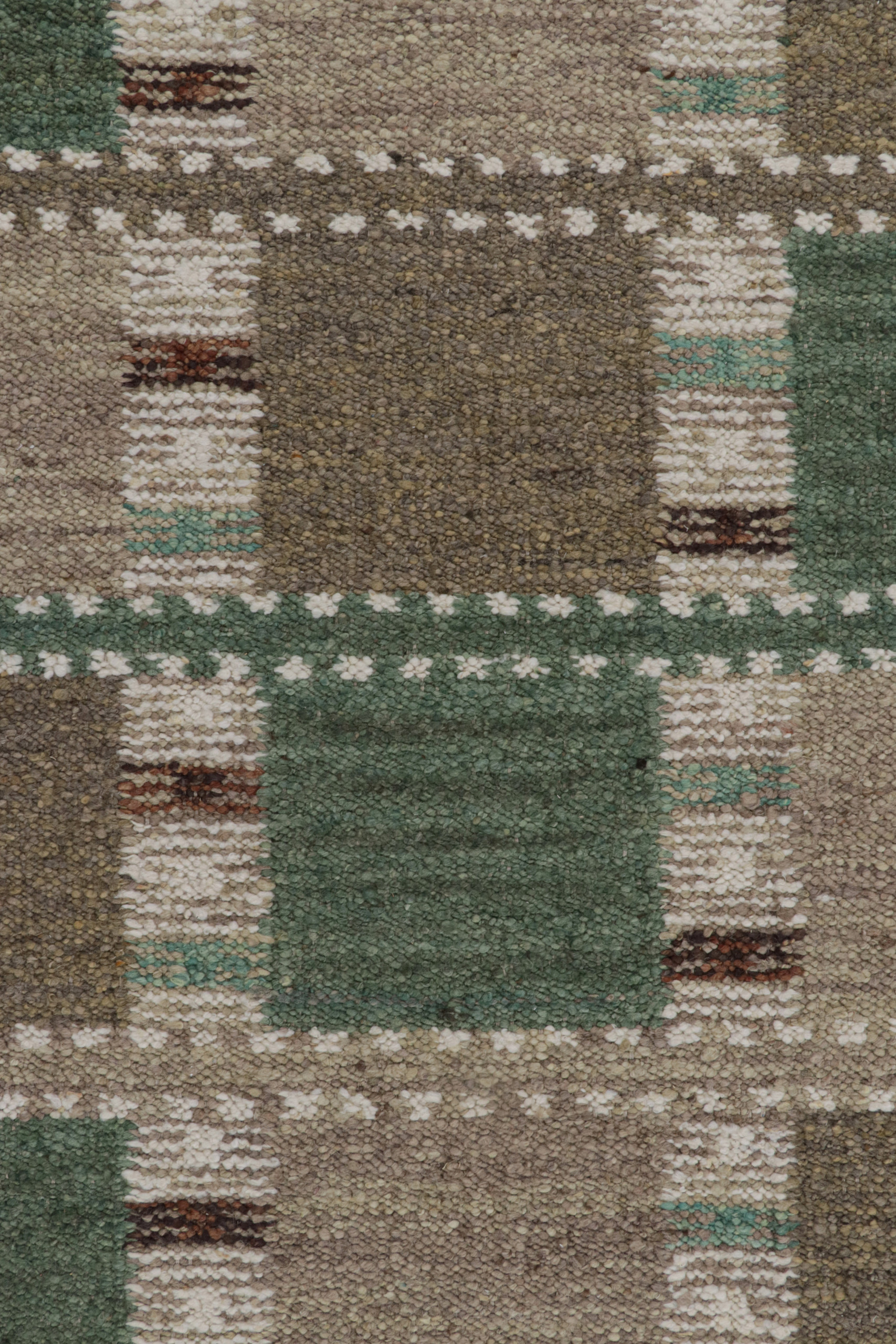 Scandinavian Rug with Geometric Patterns