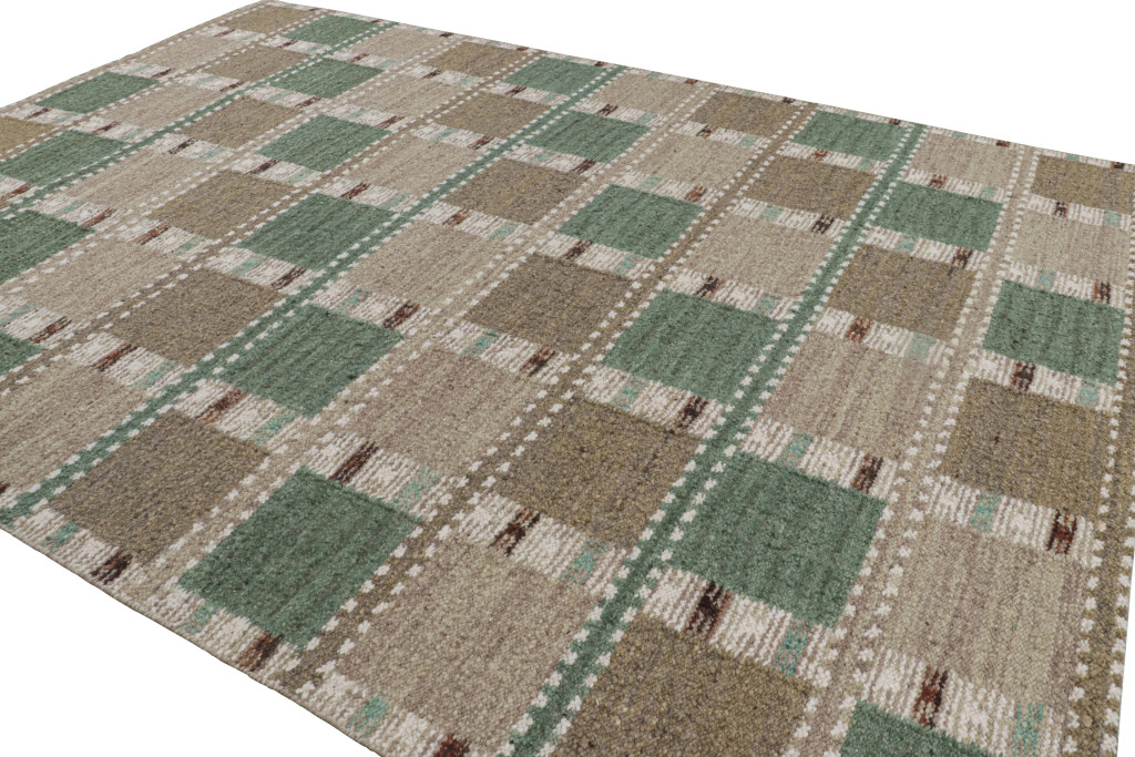 Scandinavian Rug with Geometric Patterns