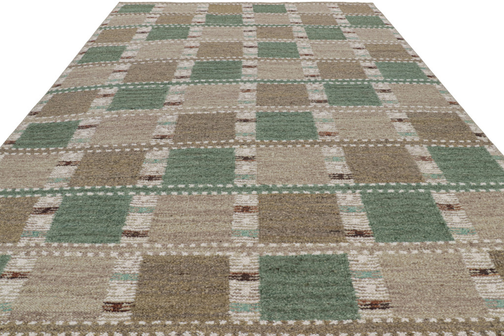Scandinavian Rug with Geometric Patterns