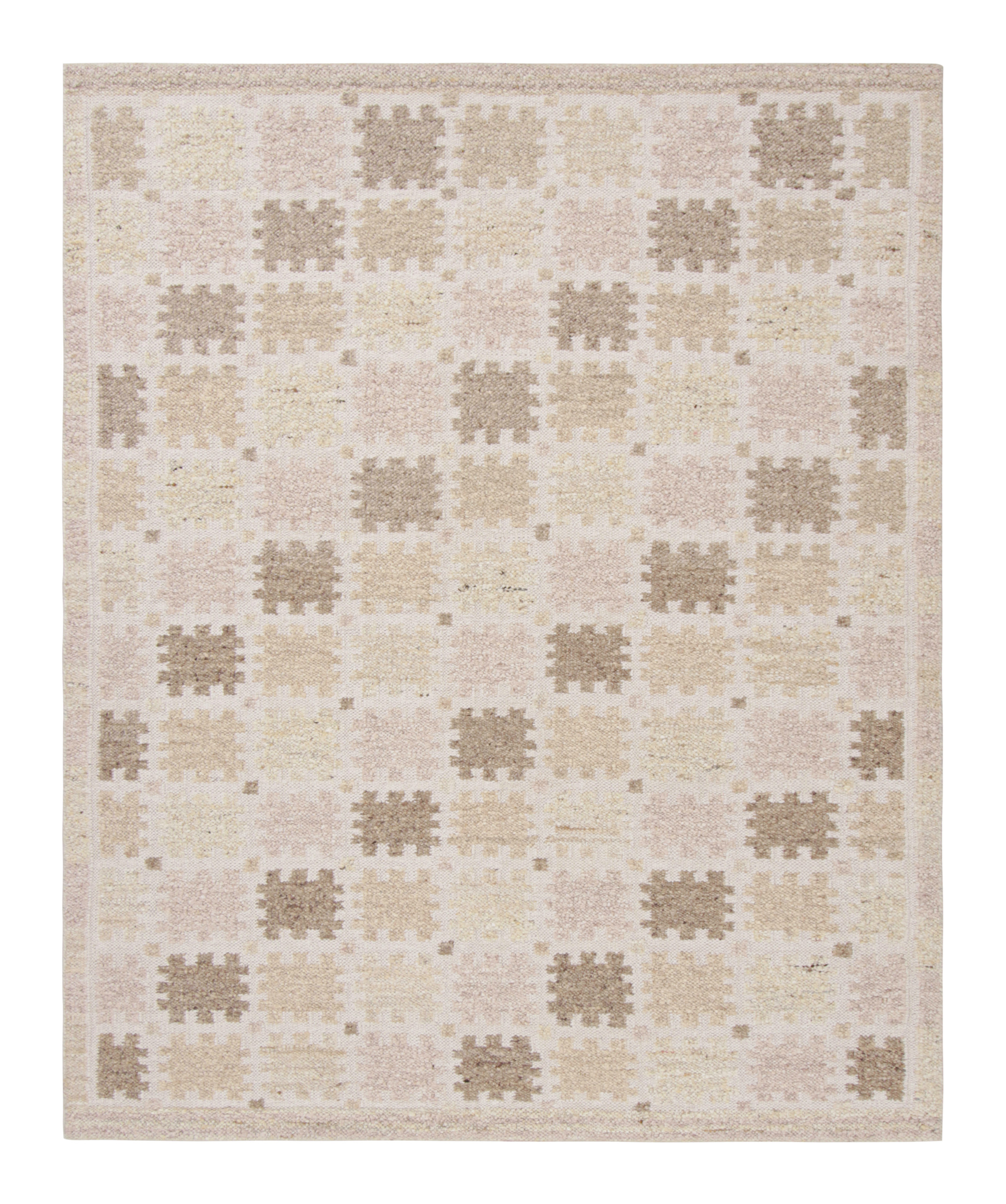 Scandinavian Rug with Geometric Patterns