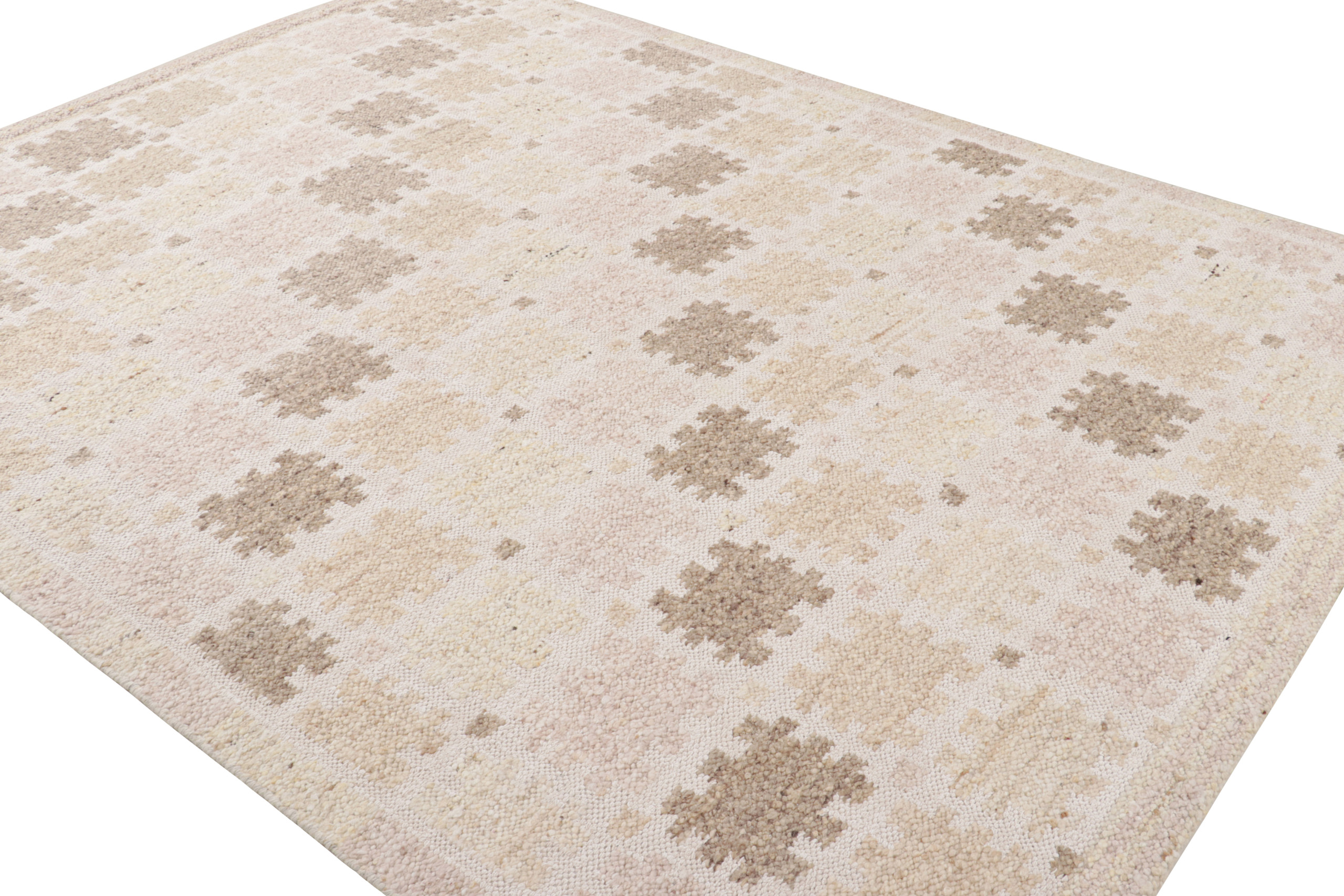 Scandinavian Rug with Geometric Patterns