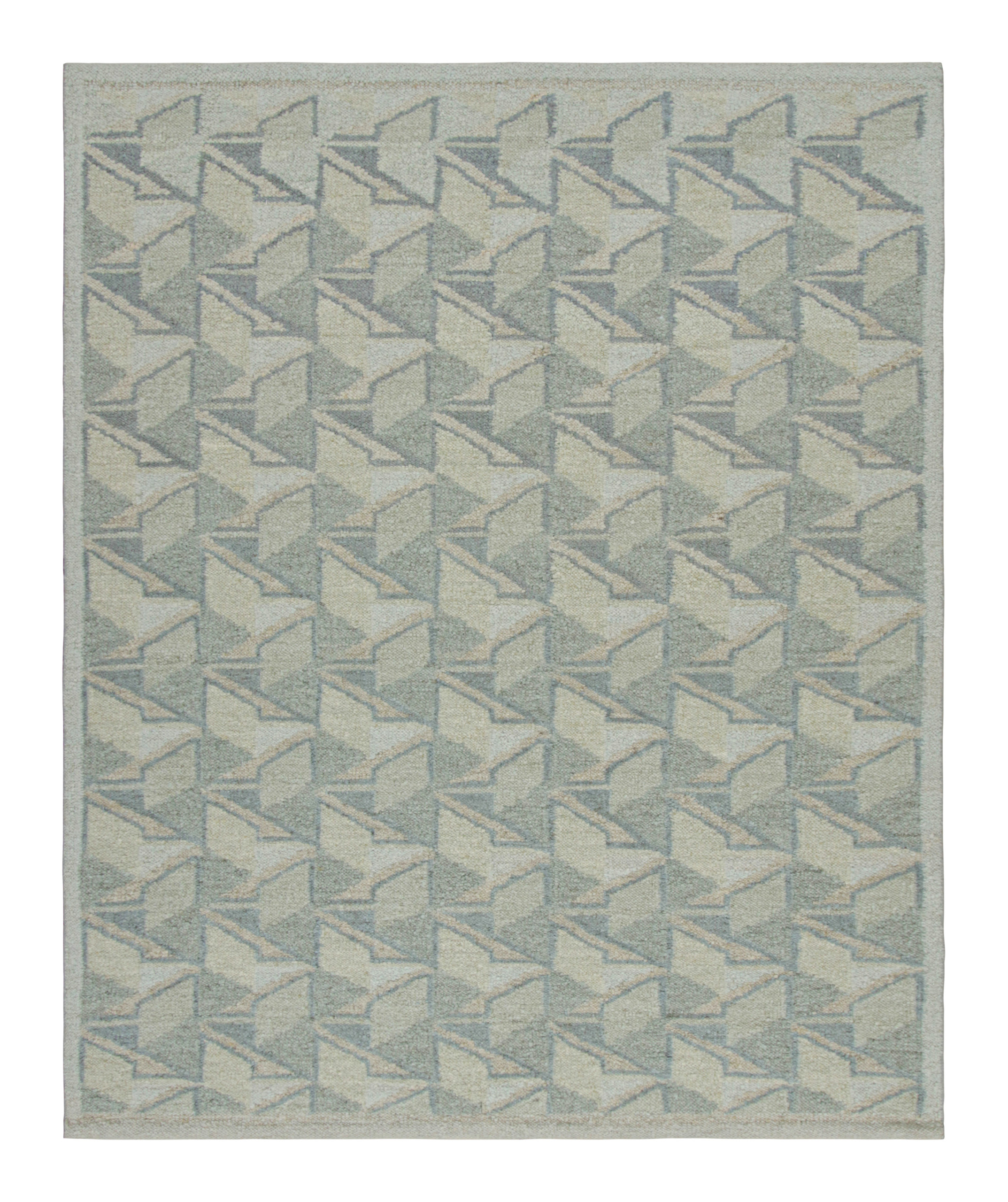 Scandinavian Rug with Geometric Patterns