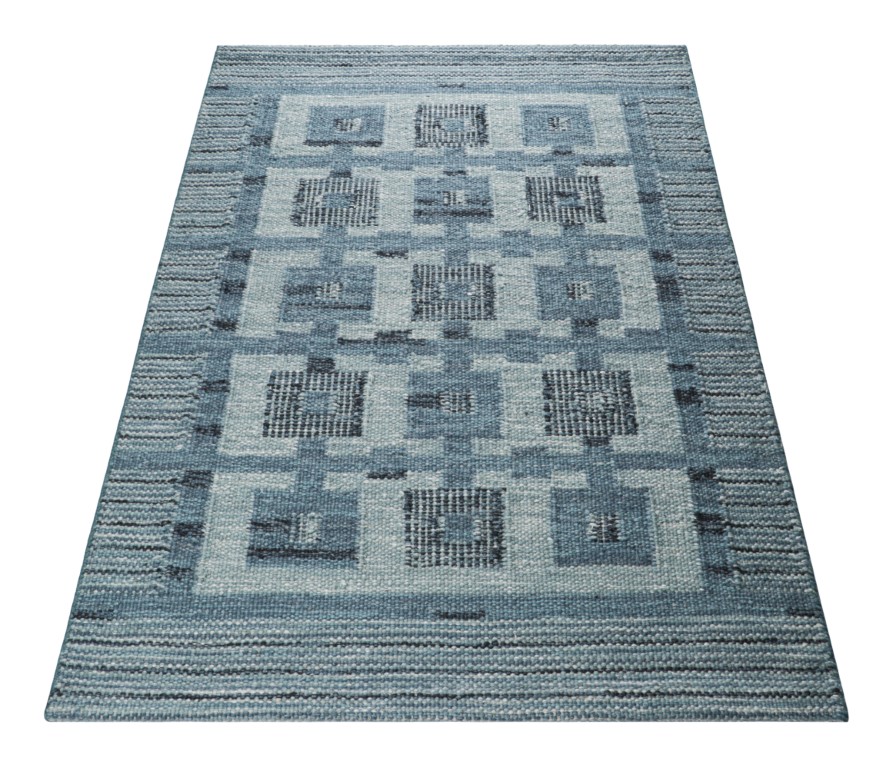 Scandinavian Custom Rug with Geometric Patterns
