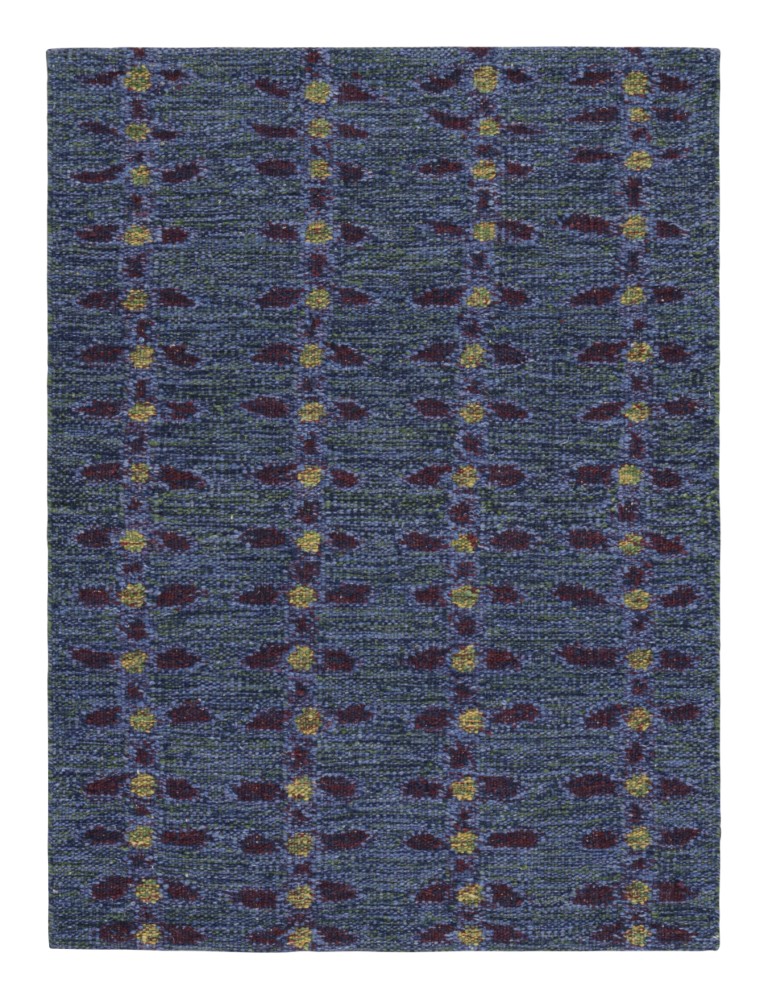 Scandinavian Rug with Floral Patterns