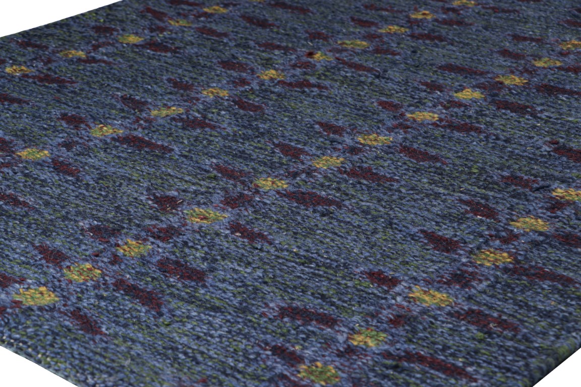 Scandinavian Rug with Floral Patterns