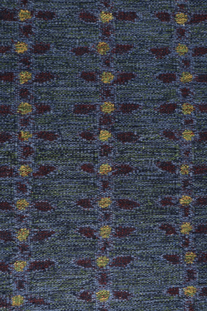 Scandinavian Rug with Floral Patterns